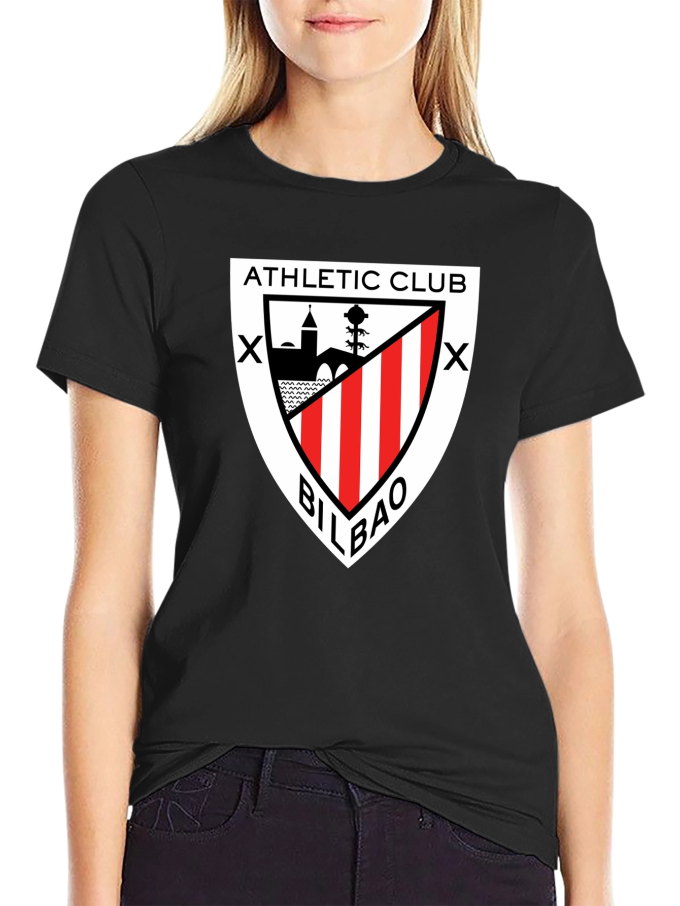 Athletic Club Bilbao Crest Black T-Shirt