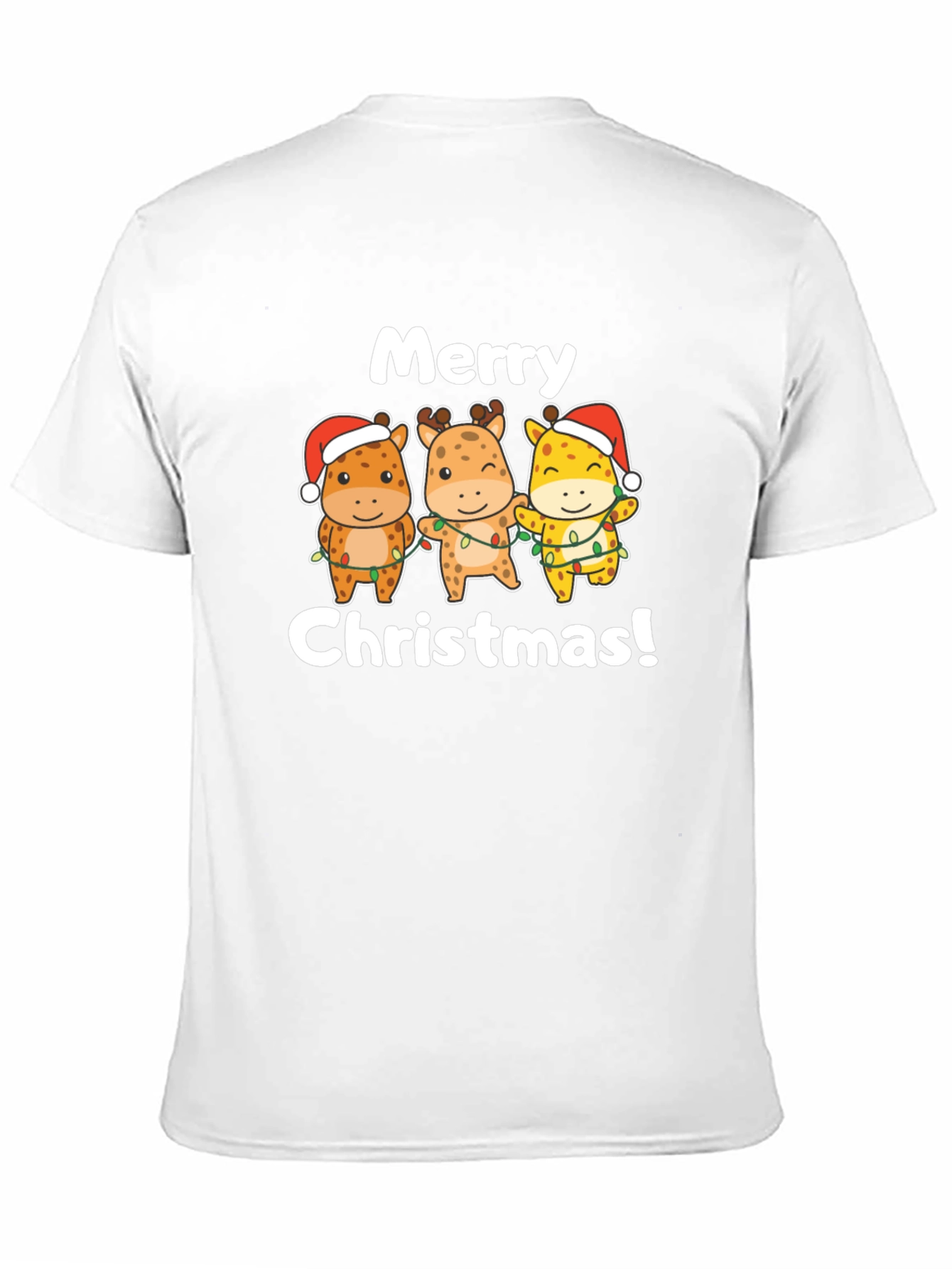 Merry Christmas Giraffe T-Shirt