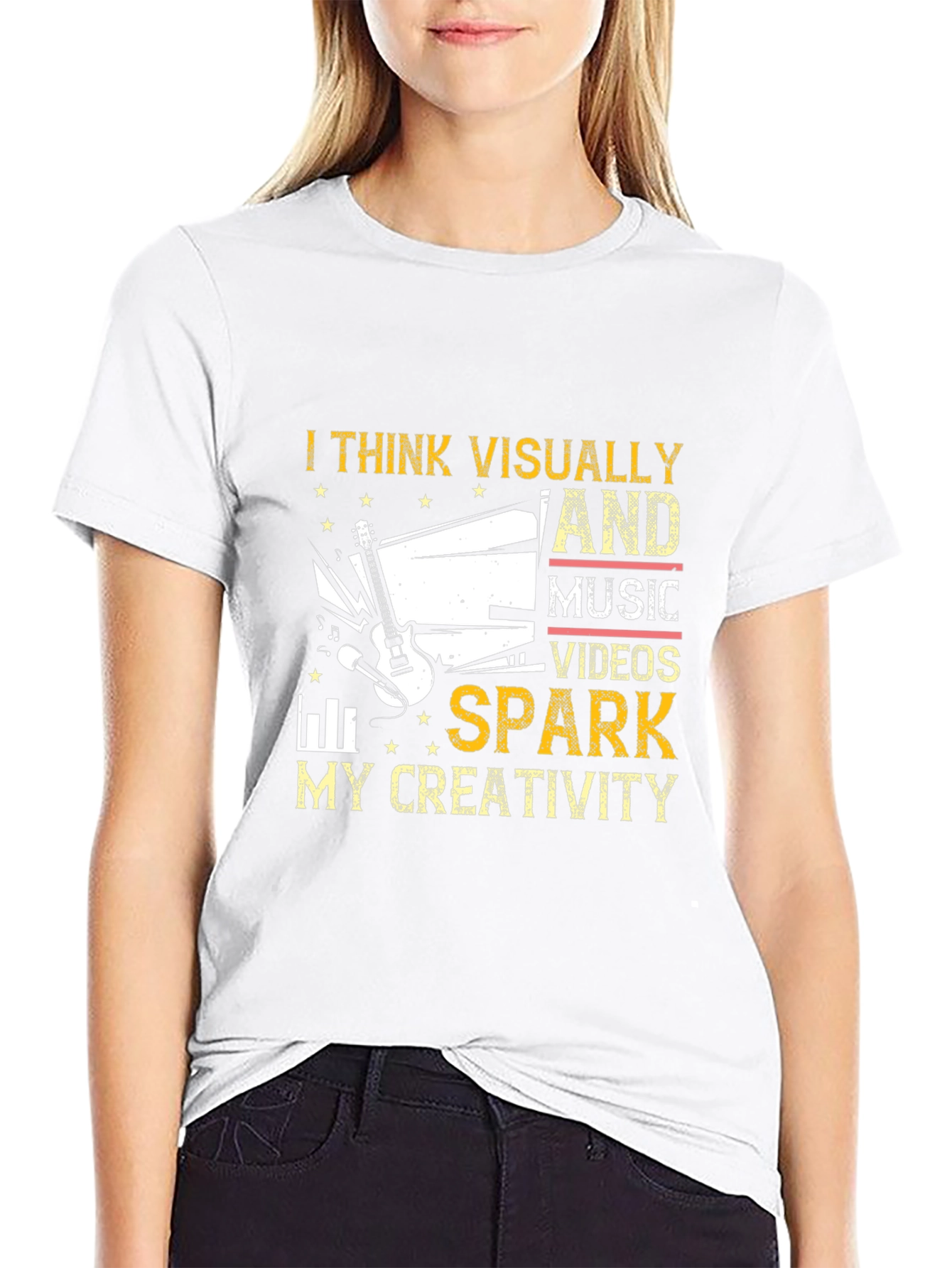 Visually Inspired Music Lover Graphic Tee