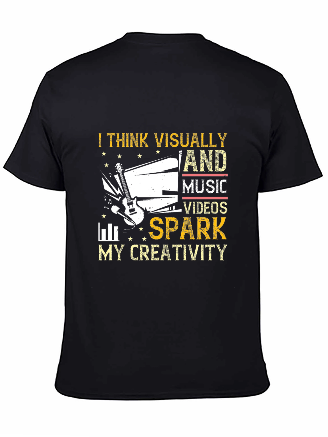 Visually Inspired Music Lover Graphic Tee