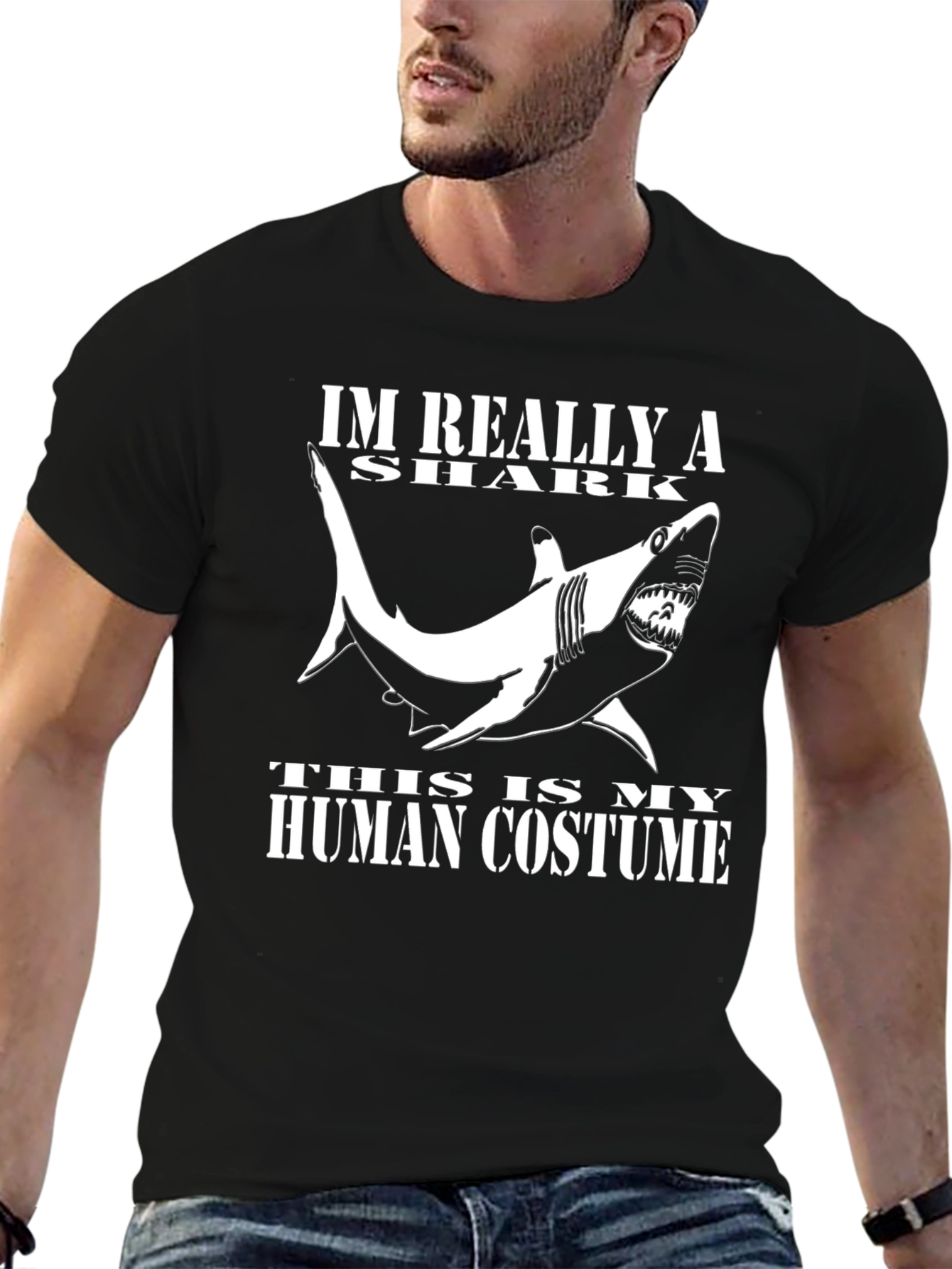 Im Really a Shark Human Costume T-Shirt