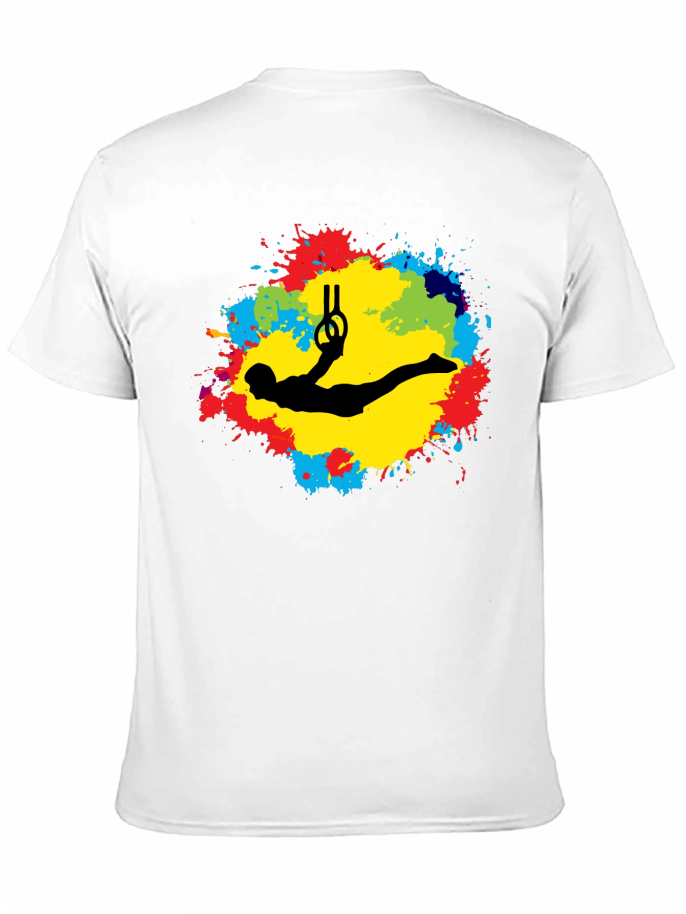 Gymnast Rings Black T-Shirt - Artistic Design