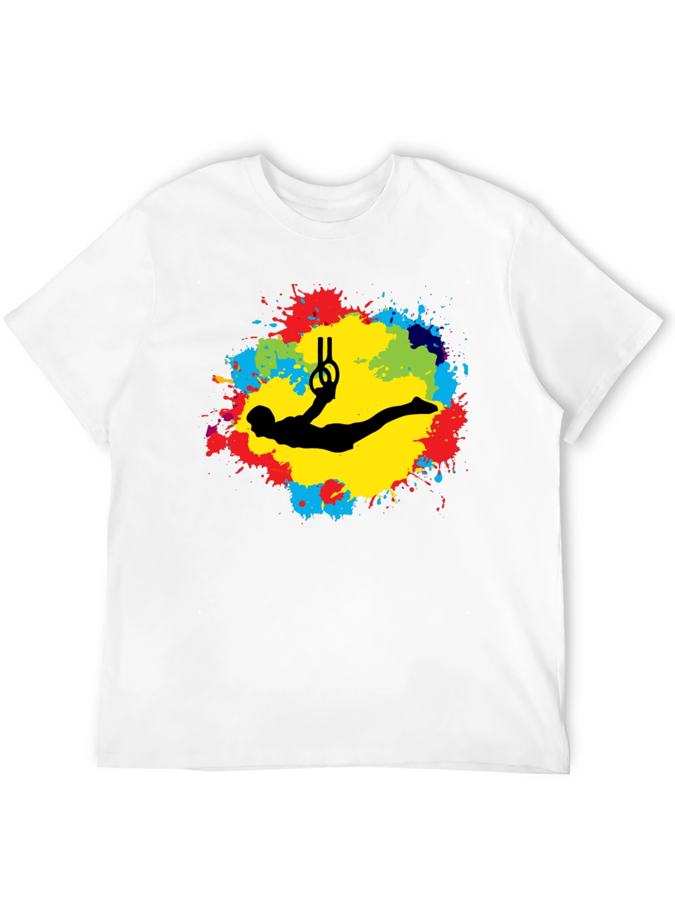 Gymnast Rings Black T-Shirt - Artistic Design