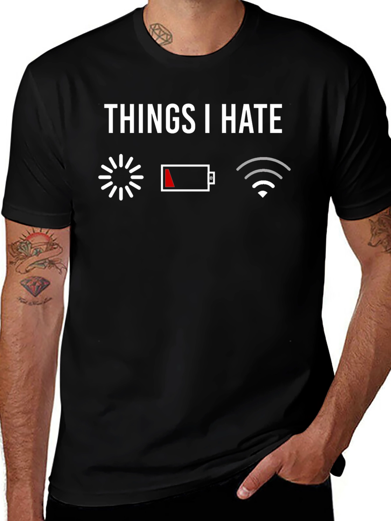 Things I Hate Graphic Tee - Funny Technology T-Shirt