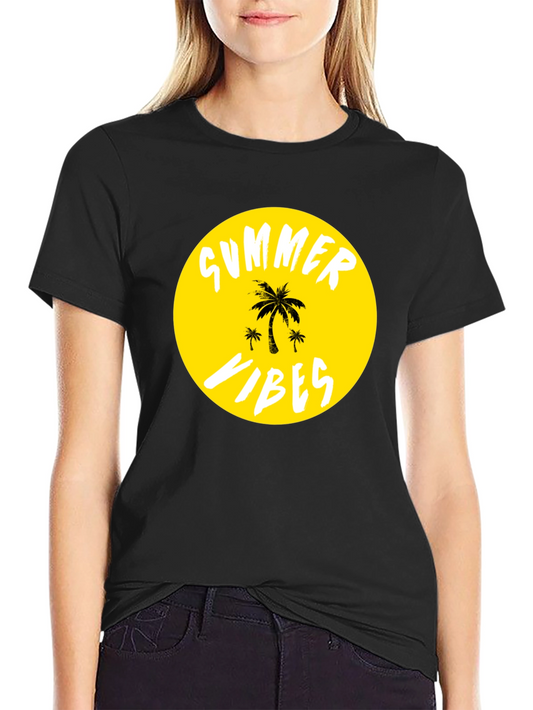 Summer Vibes T-Shirt - Tropical Palm Tree Graphic Tee