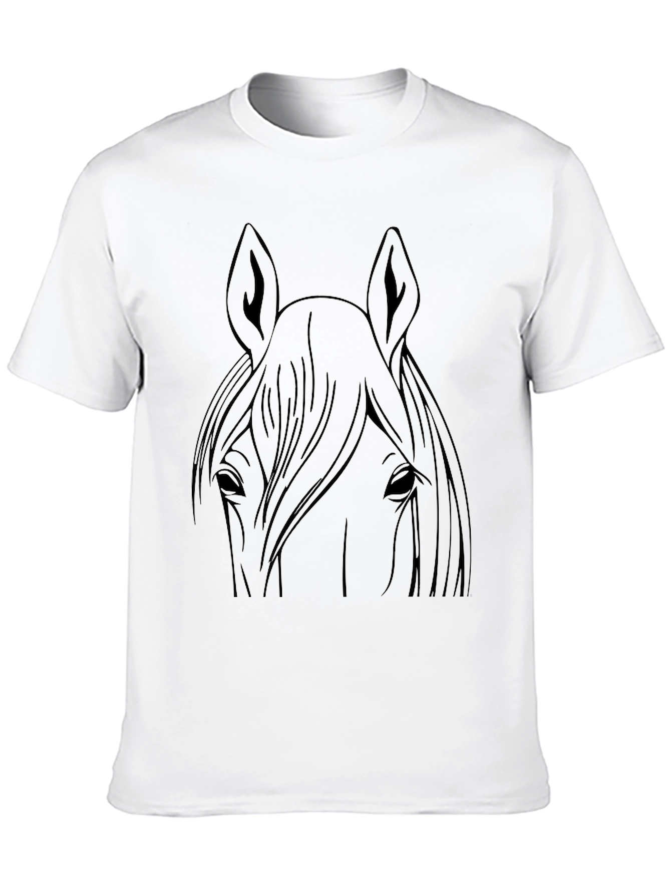 Black Horse Graphic Tee - Unisex Cotton Shirt
