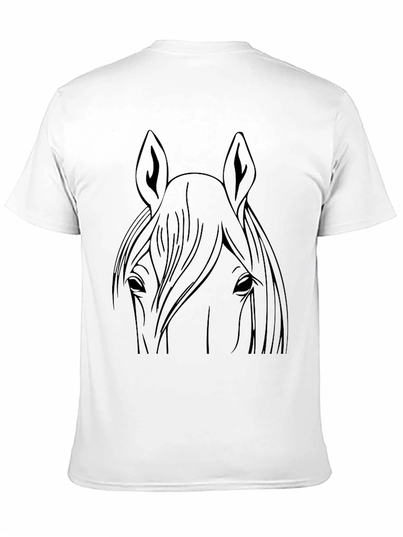 Black Horse Graphic Tee - Unisex Cotton Shirt