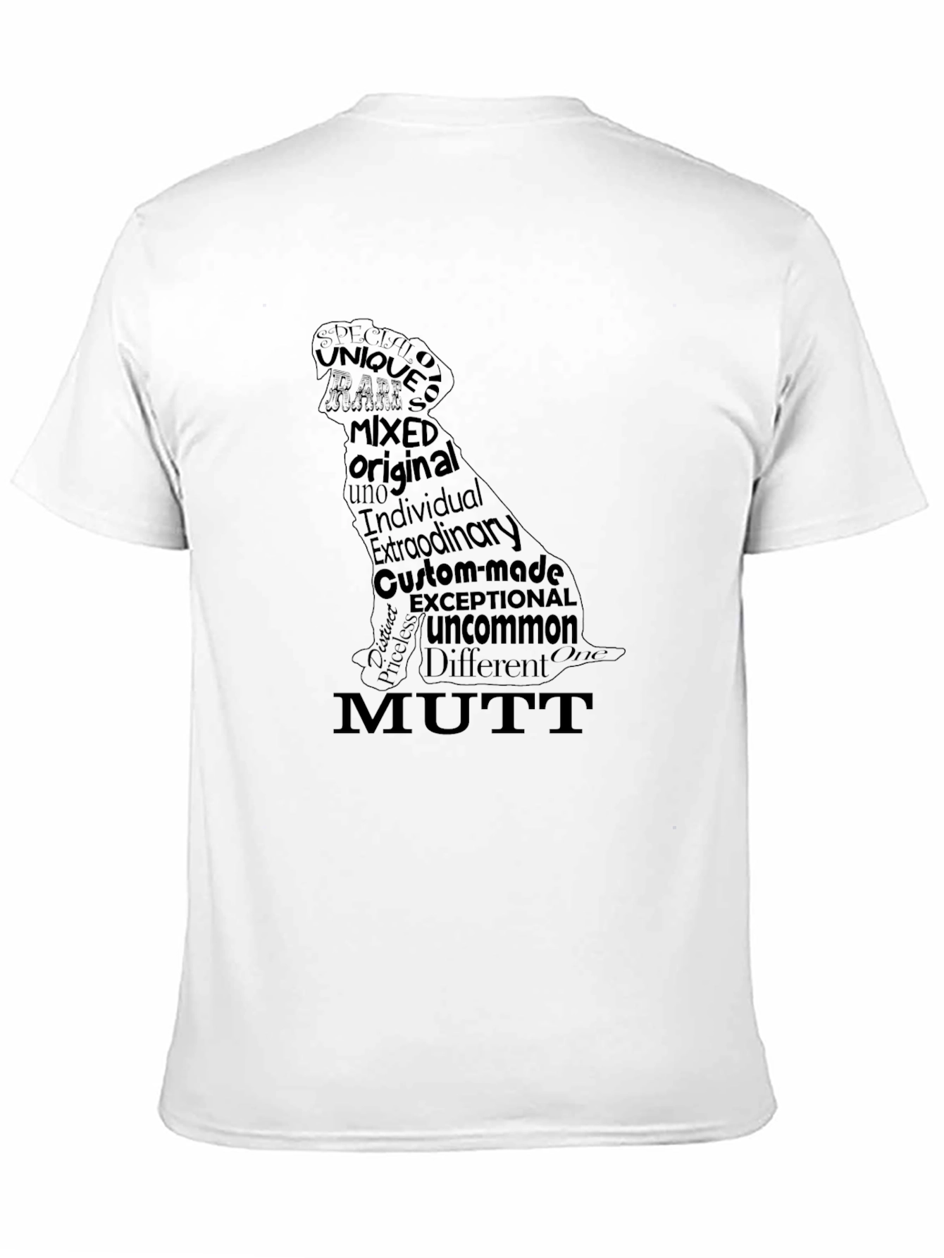 Unique Mutt Dog Graphic Tee