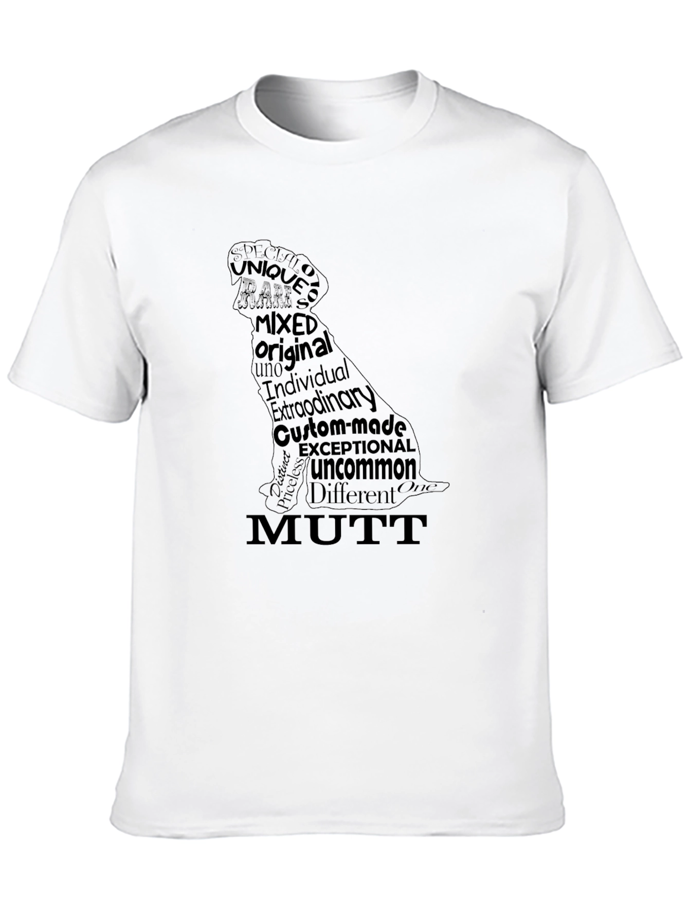 Unique Mutt Dog Graphic Tee