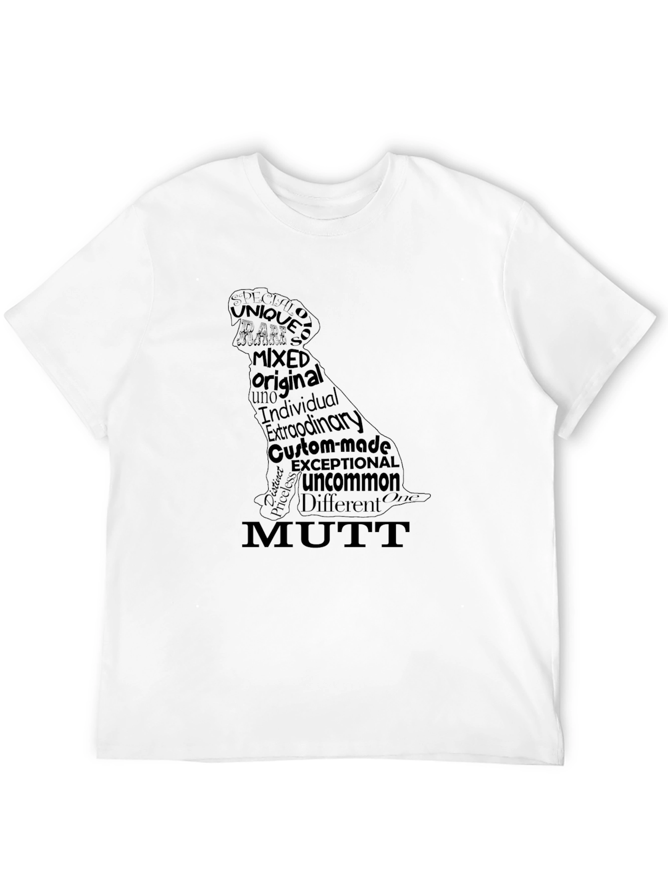 Unique Mutt Dog Graphic Tee