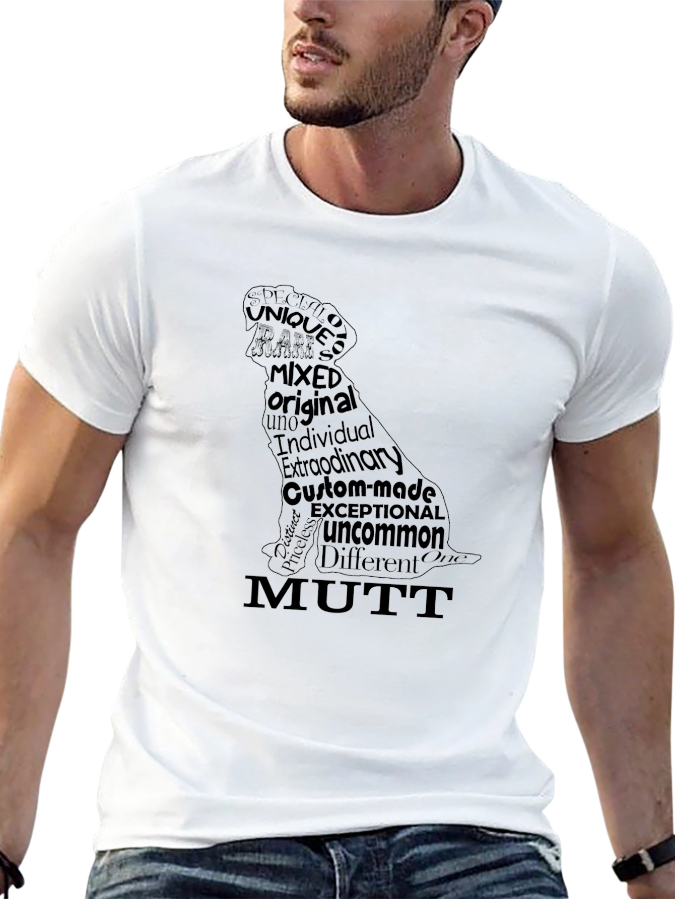 Unique Mutt Dog Graphic Tee