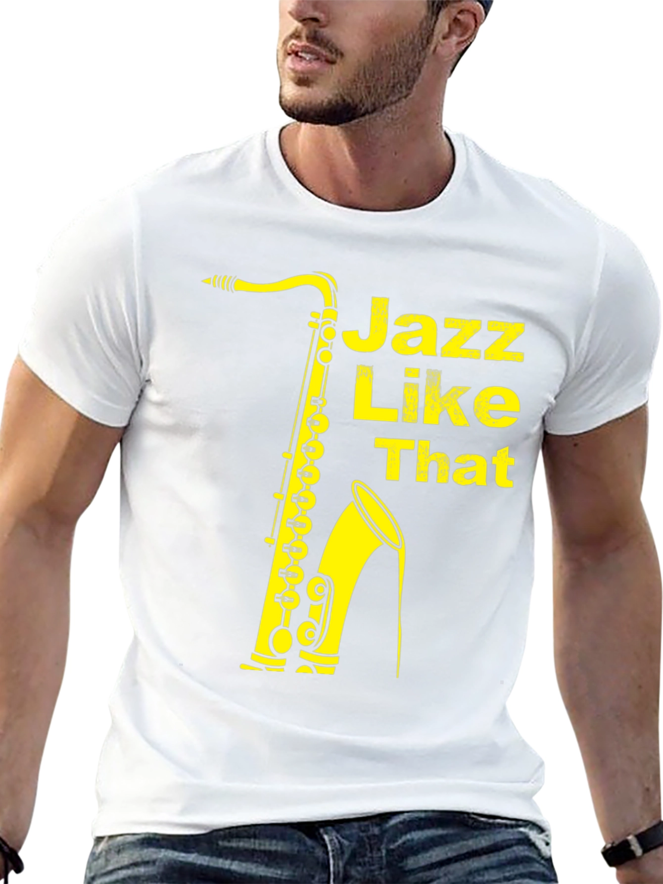 Jazz Like That Saxophone Graphic T-Shirt