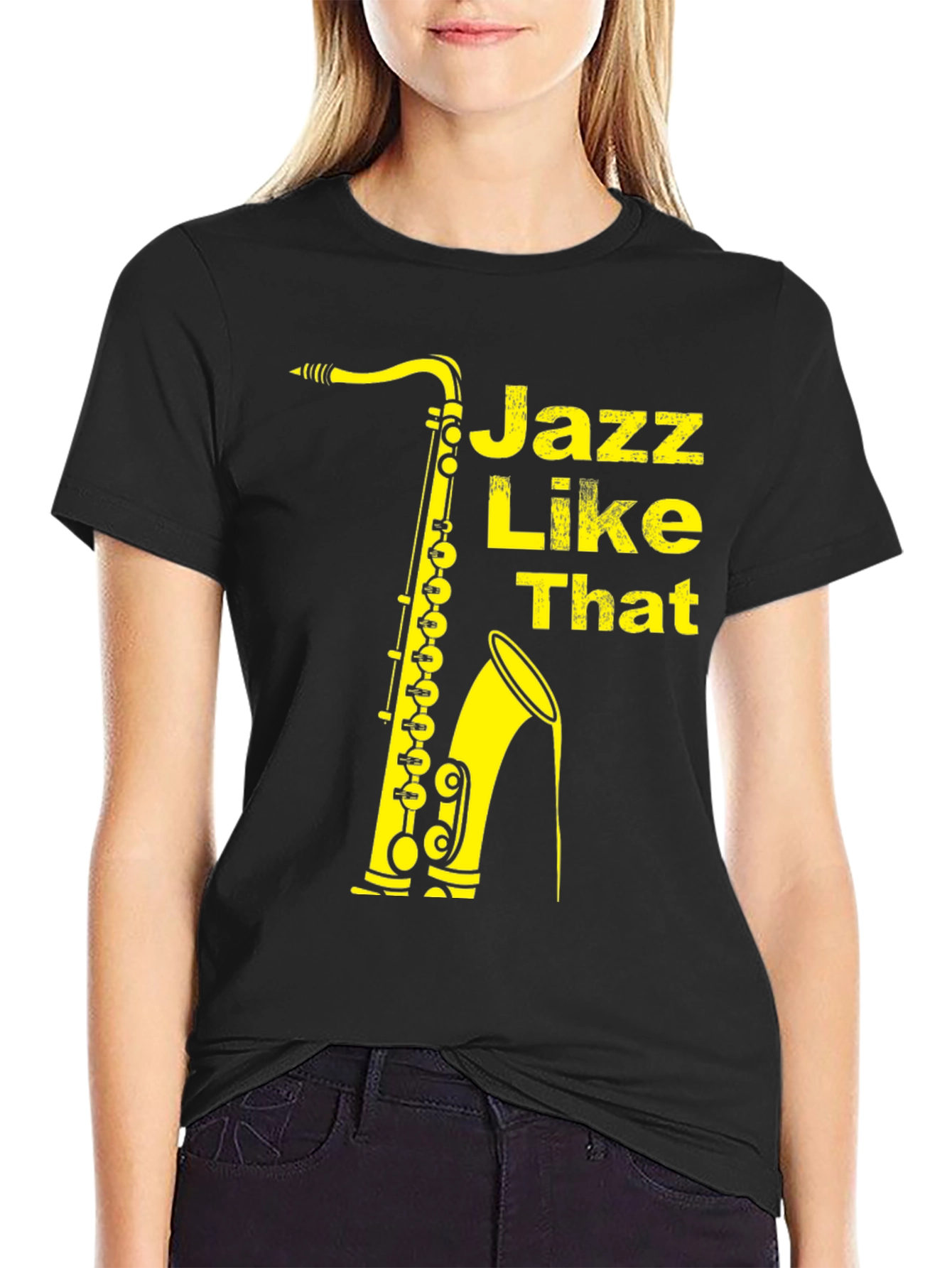 Jazz Like That Saxophone Graphic T-Shirt