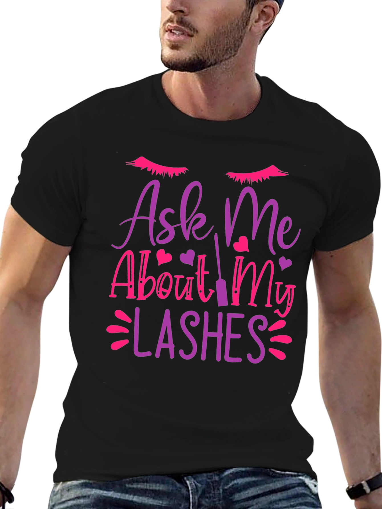 Ask Me About My Lashes Graphic T-Shirt