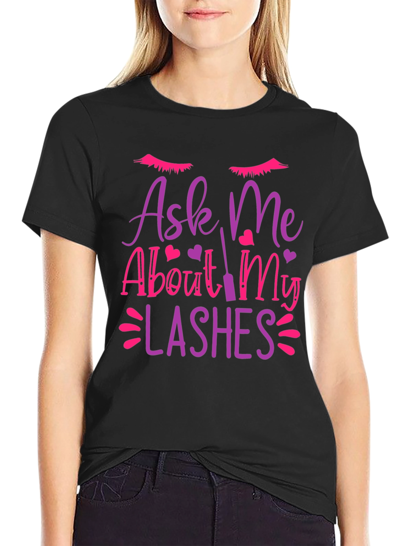 Ask Me About My Lashes Graphic T-Shirt