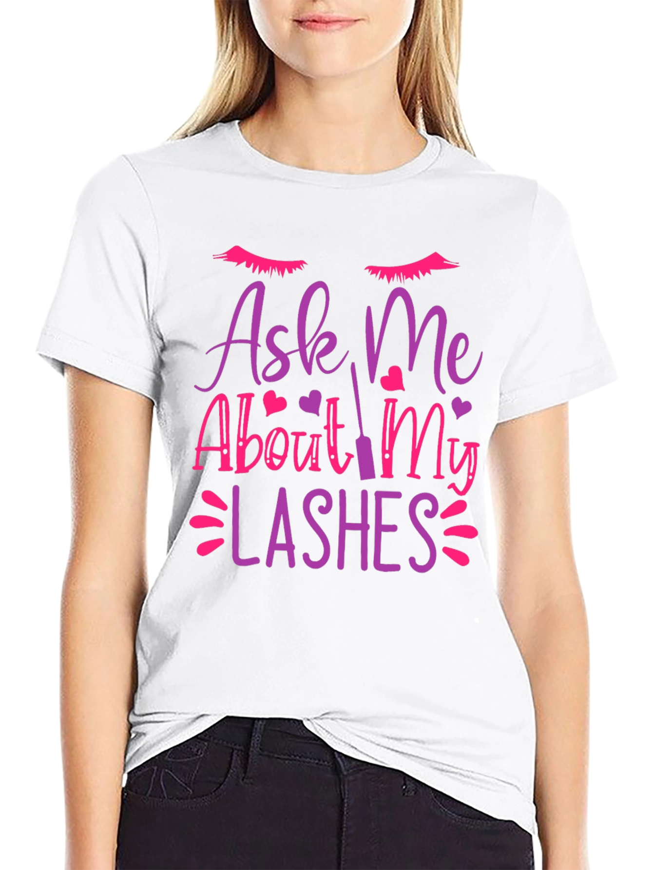 Ask Me About My Lashes Graphic T-Shirt