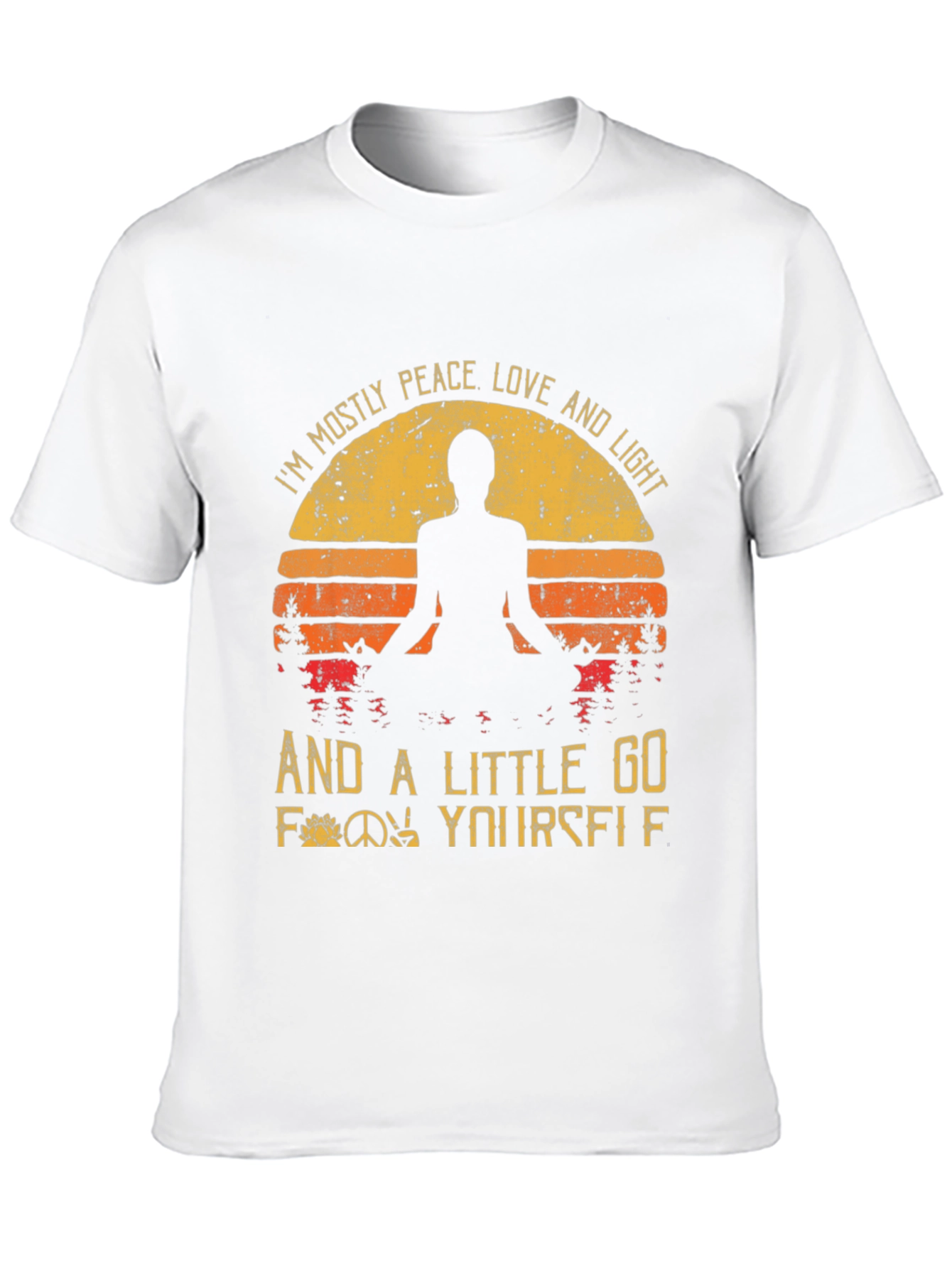 Peace Love Light Graphic T-Shirt - Yoga Inspired