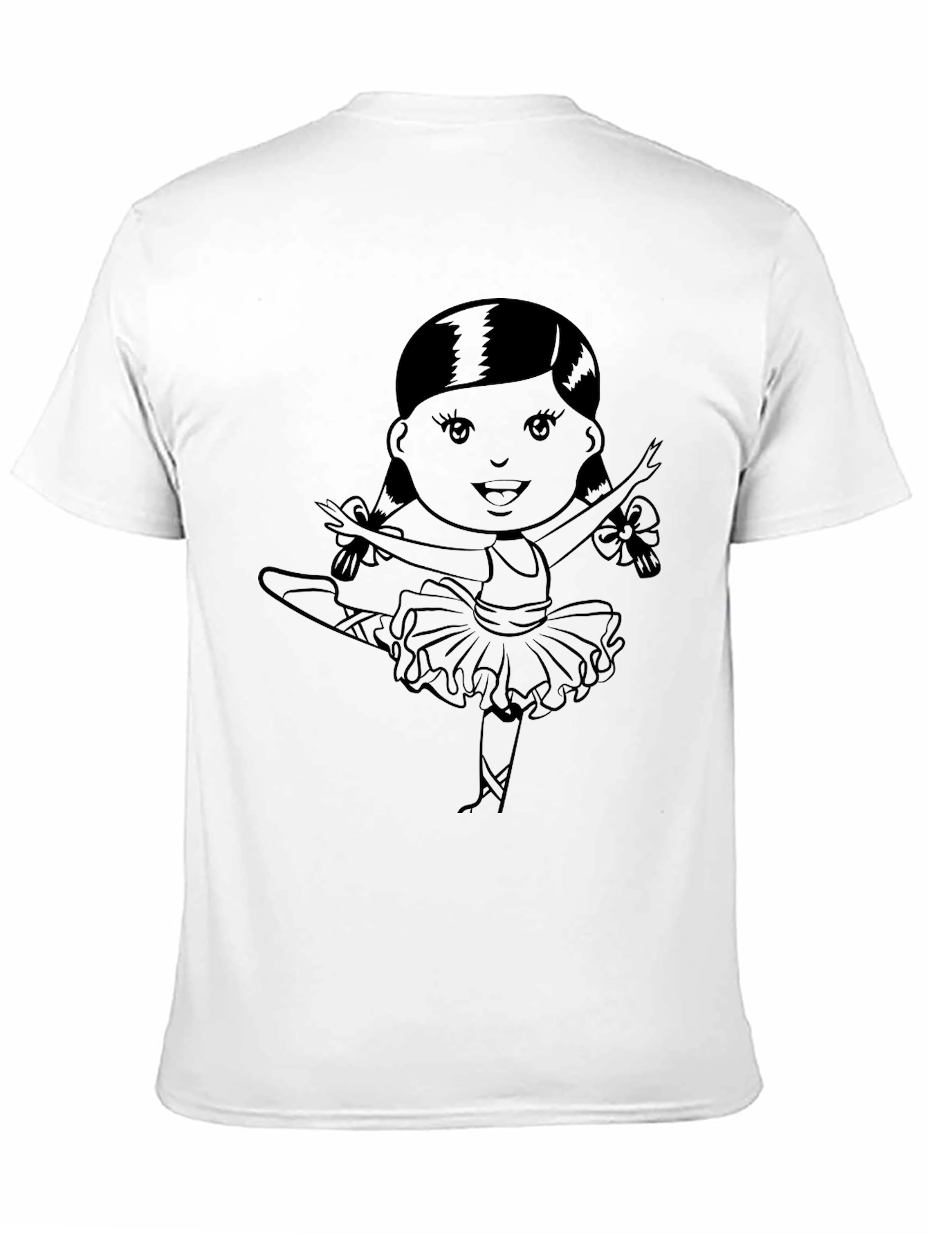 Ballerina Graphic T-Shirt | Black Cotton Tee