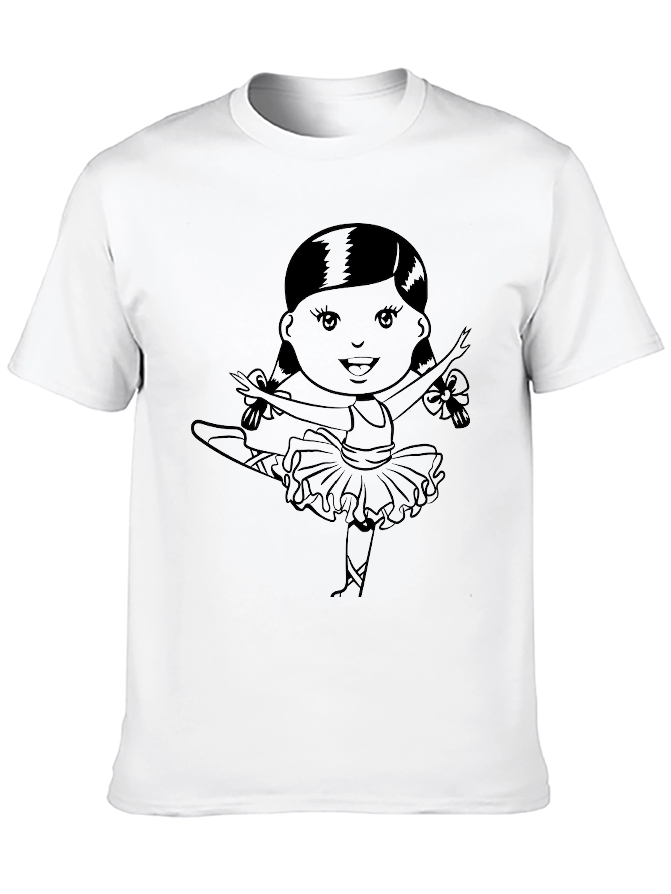 Ballerina Graphic T-Shirt | Black Cotton Tee