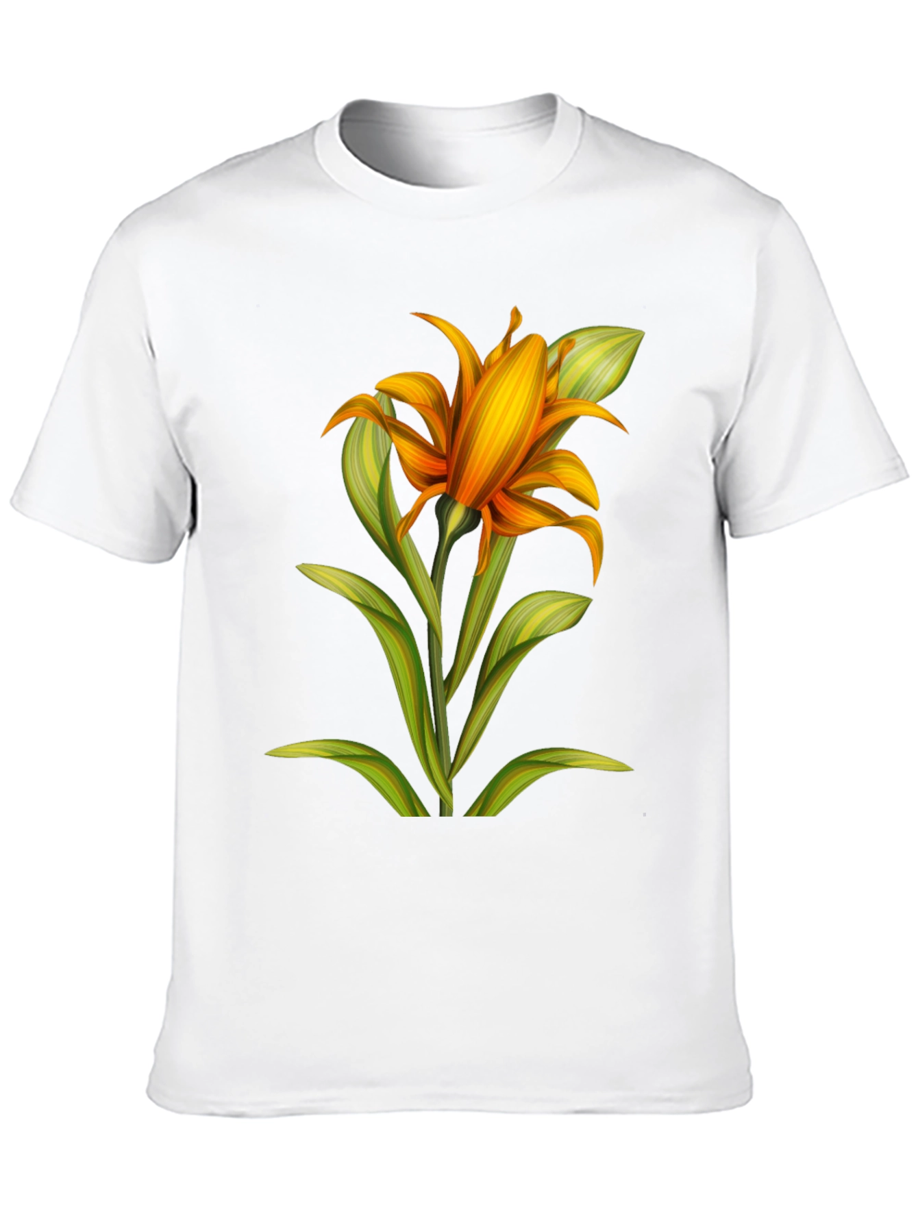 Floral Graphic Black T-Shirt