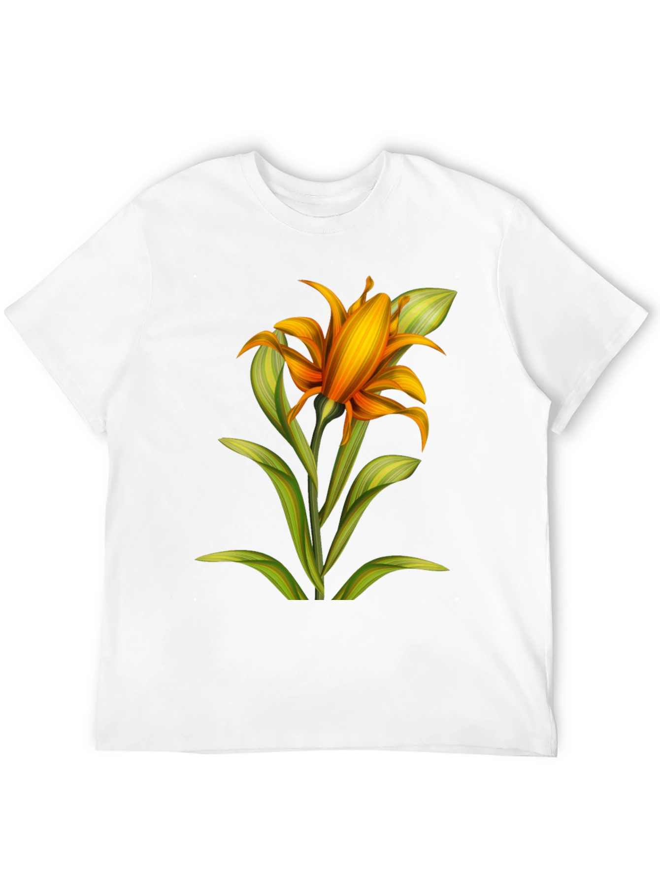 Floral Graphic Black T-Shirt