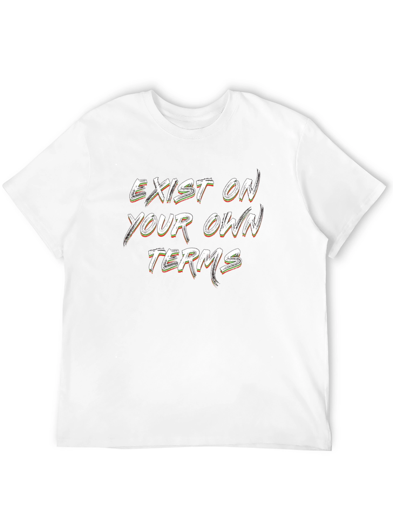 Exist On Your Own Terms Black Graphic T-Shirt