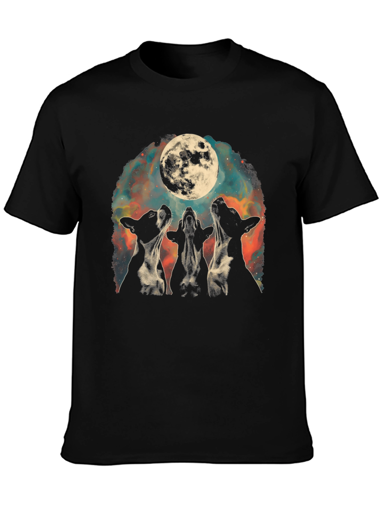 Moon Howl Dog Graphic Tee