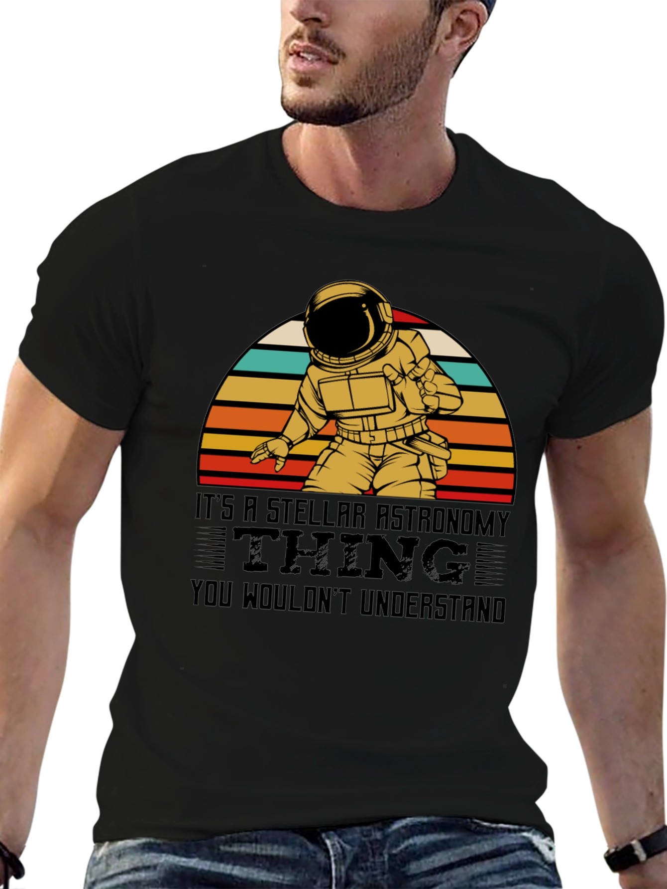 Stellar Astronomy T-Shirt - Astronaut Design