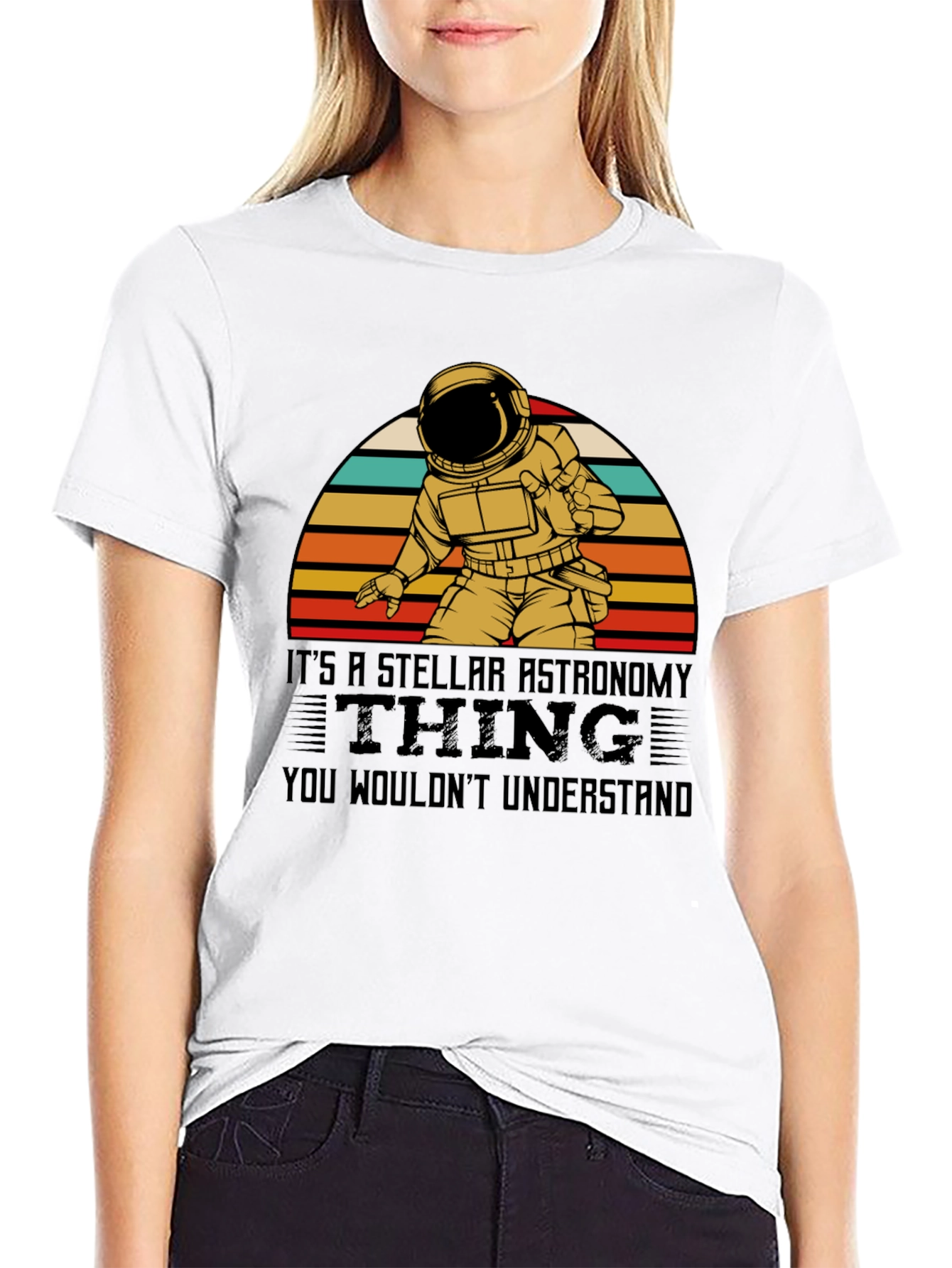 Stellar Astronomy T-Shirt - Astronaut Design