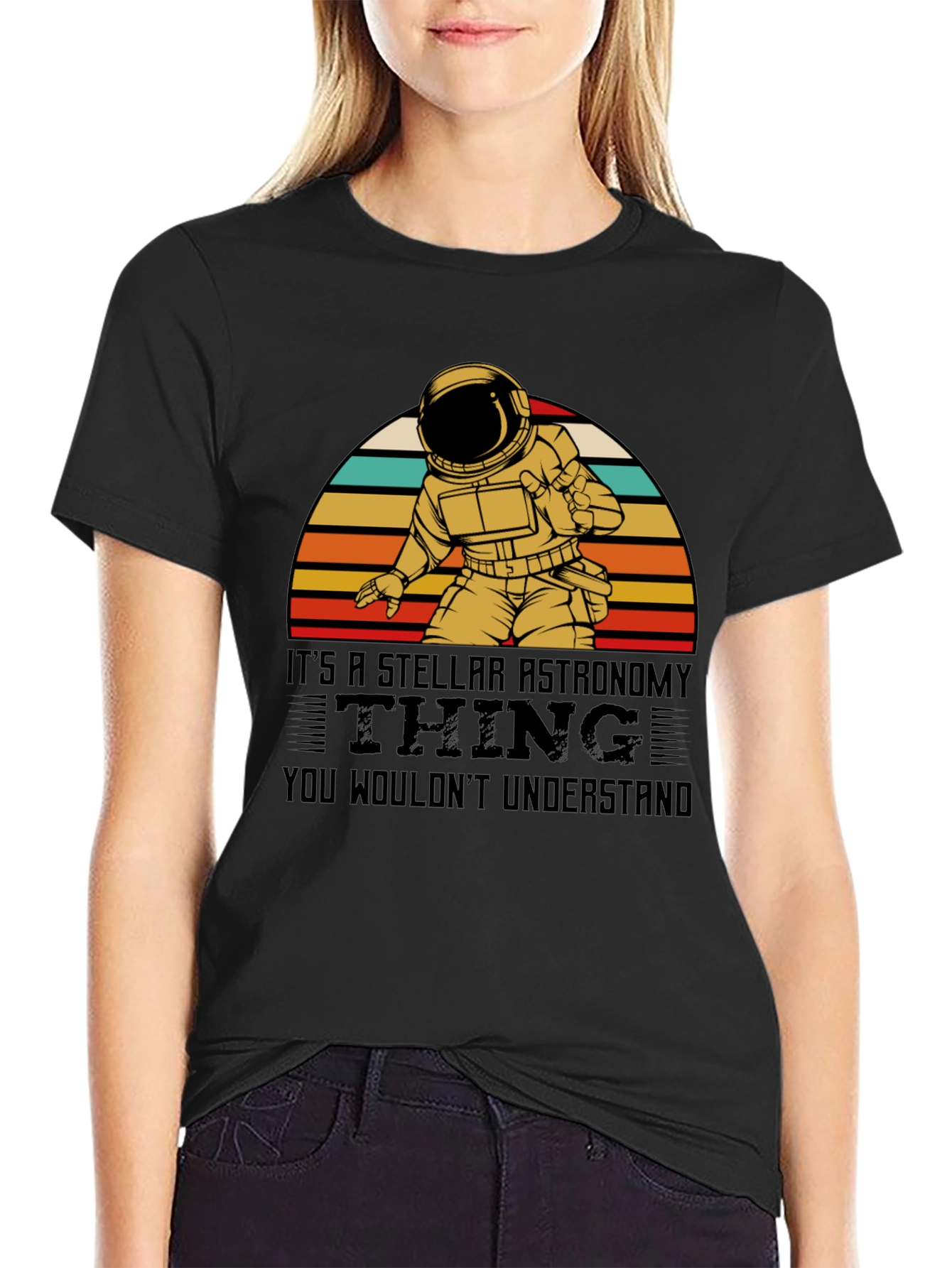 Stellar Astronomy T-Shirt - Astronaut Design