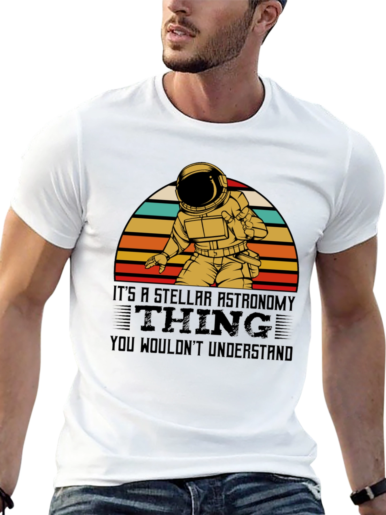 Stellar Astronomy T-Shirt - Astronaut Design