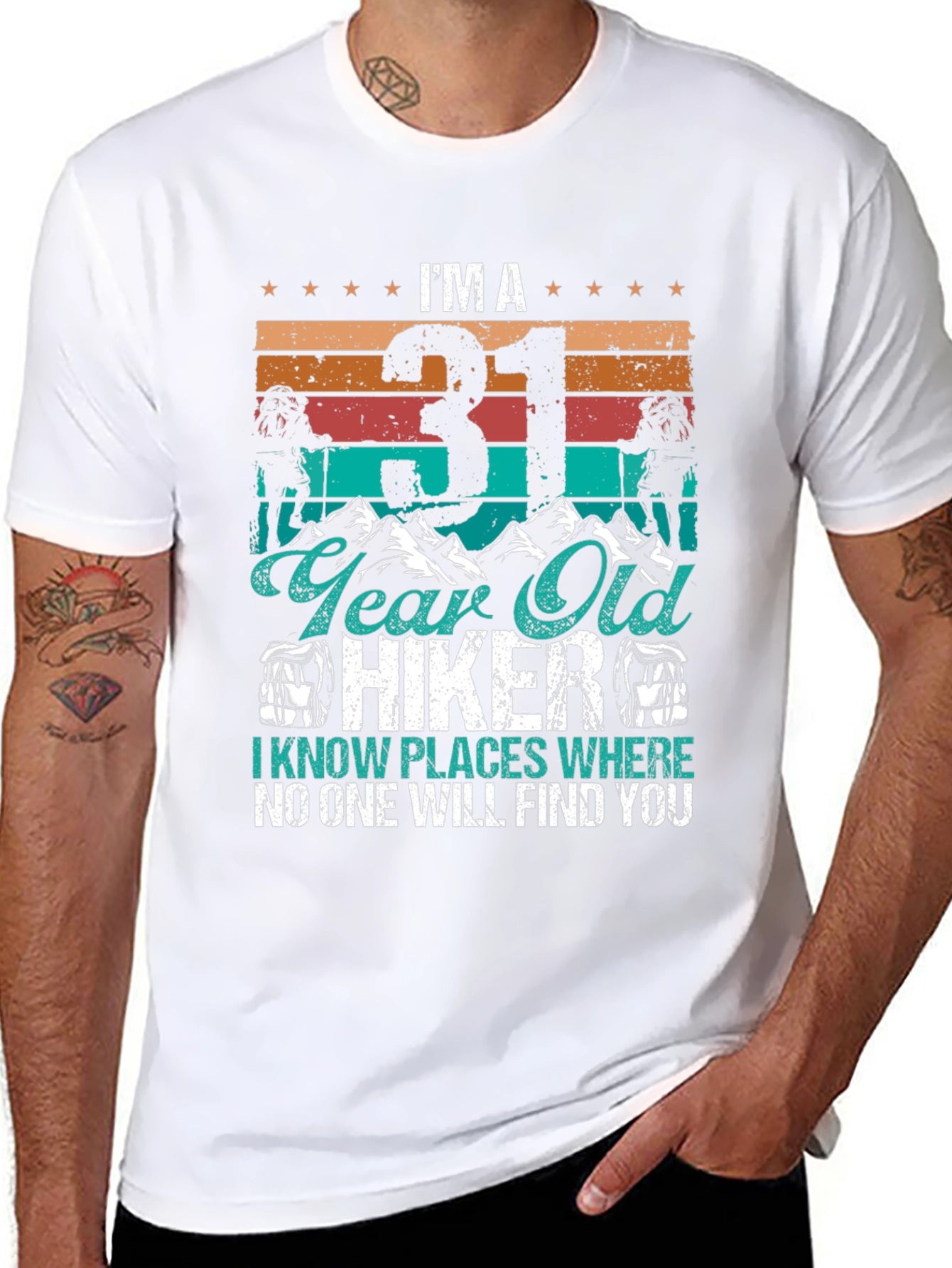 31 Year Old Hiker Graphic T-Shirt