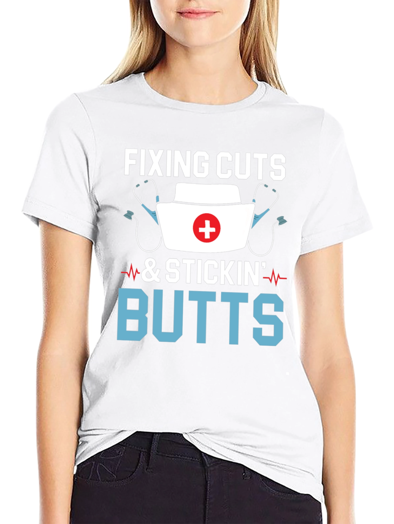 Fixing Cuts and Stickin Butts Graphic Tee