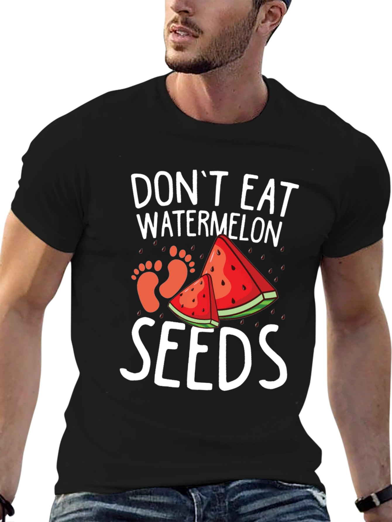 Dont Eat Watermelon Seeds Funny Pregnancy Tee