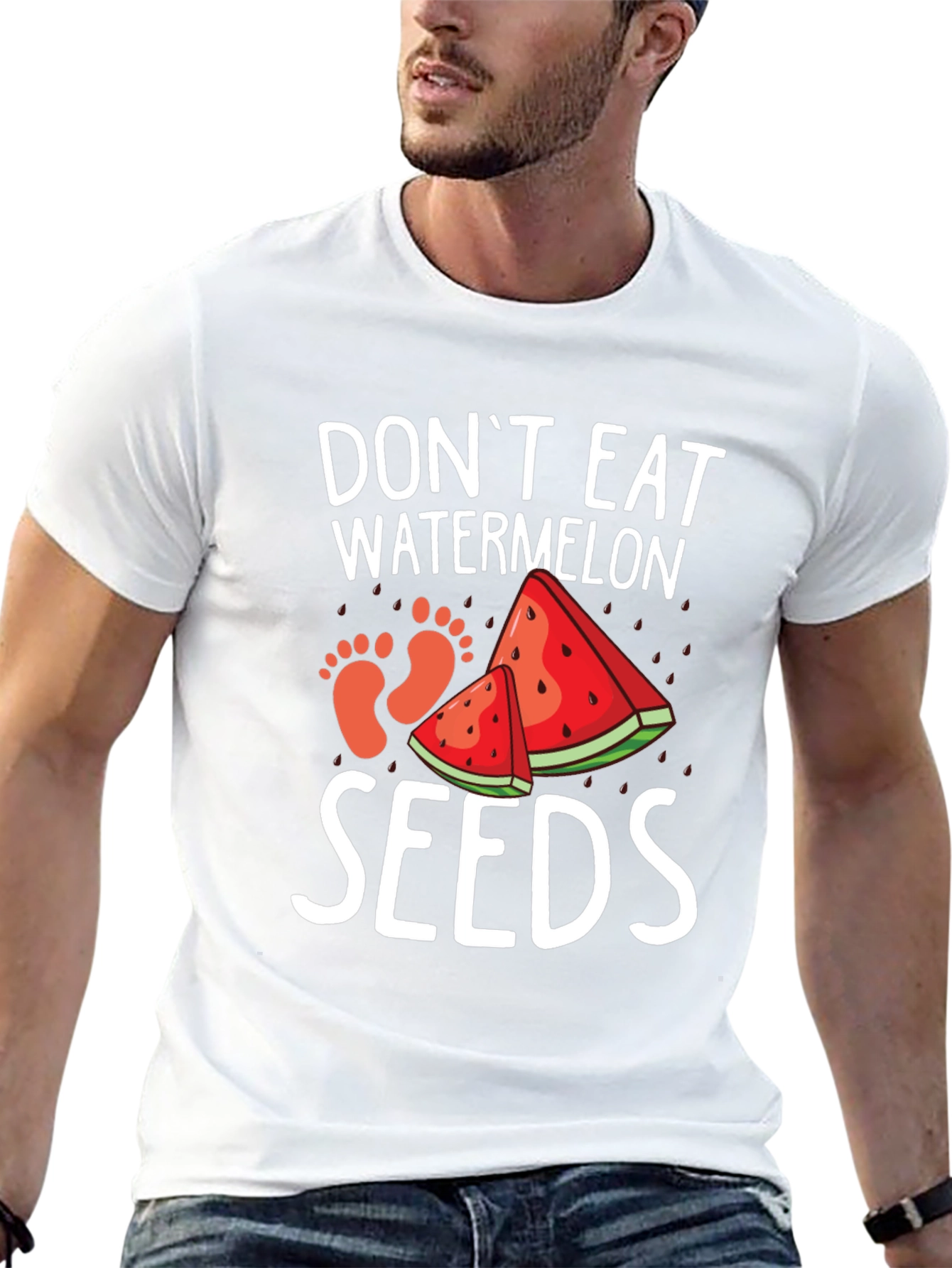 Dont Eat Watermelon Seeds Funny Pregnancy Tee