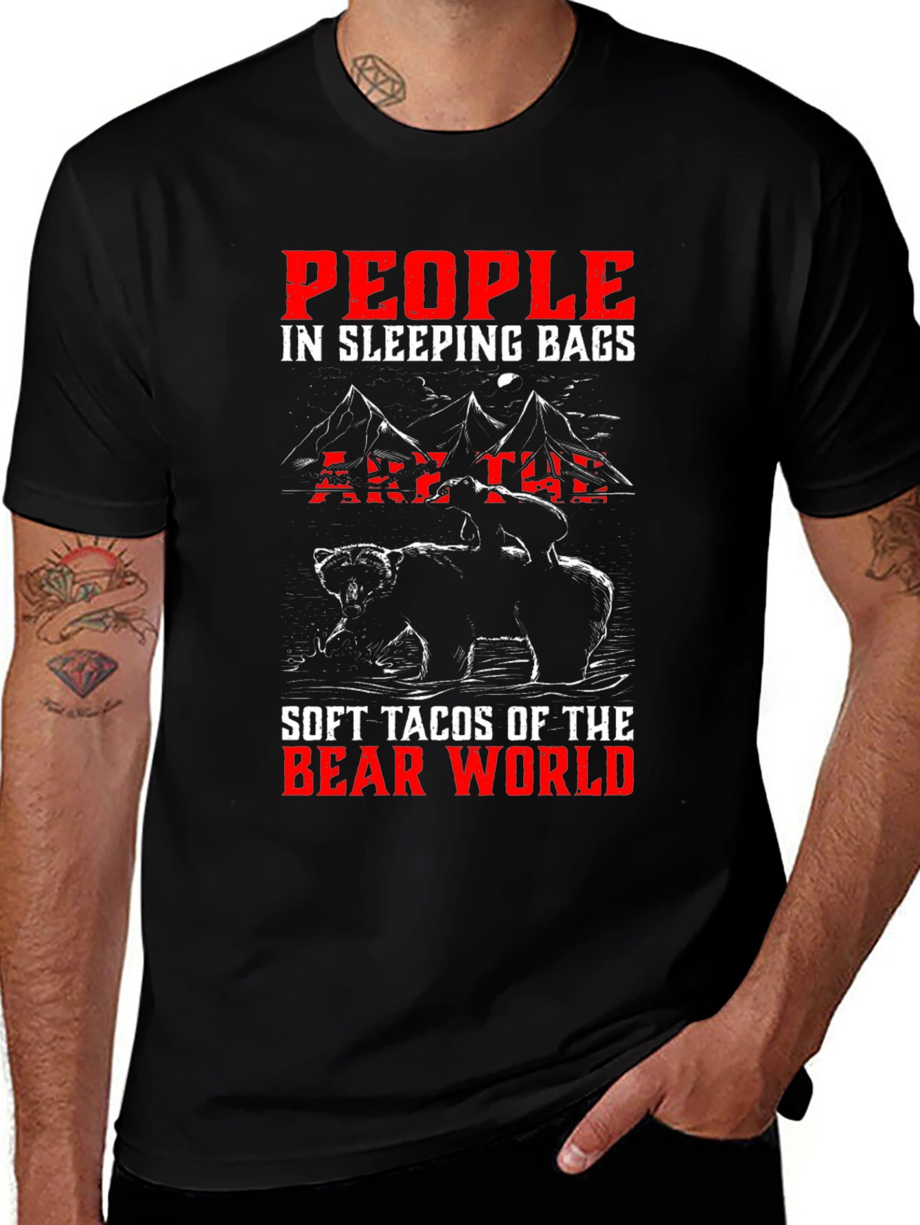 Bear World Sleeping Bag T-Shirt