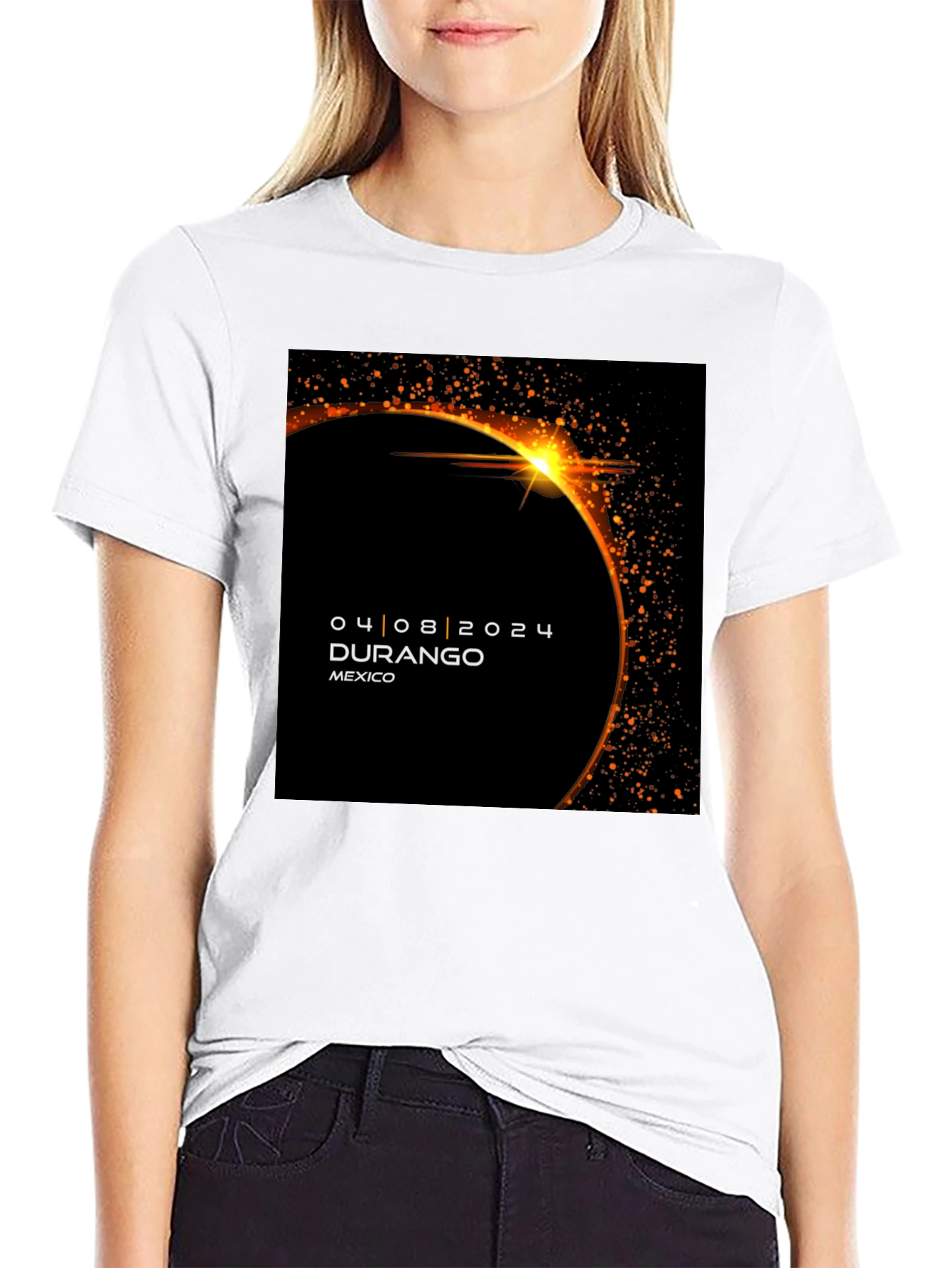 Durango Mexico Solar Eclipse 2024 T-Shirt