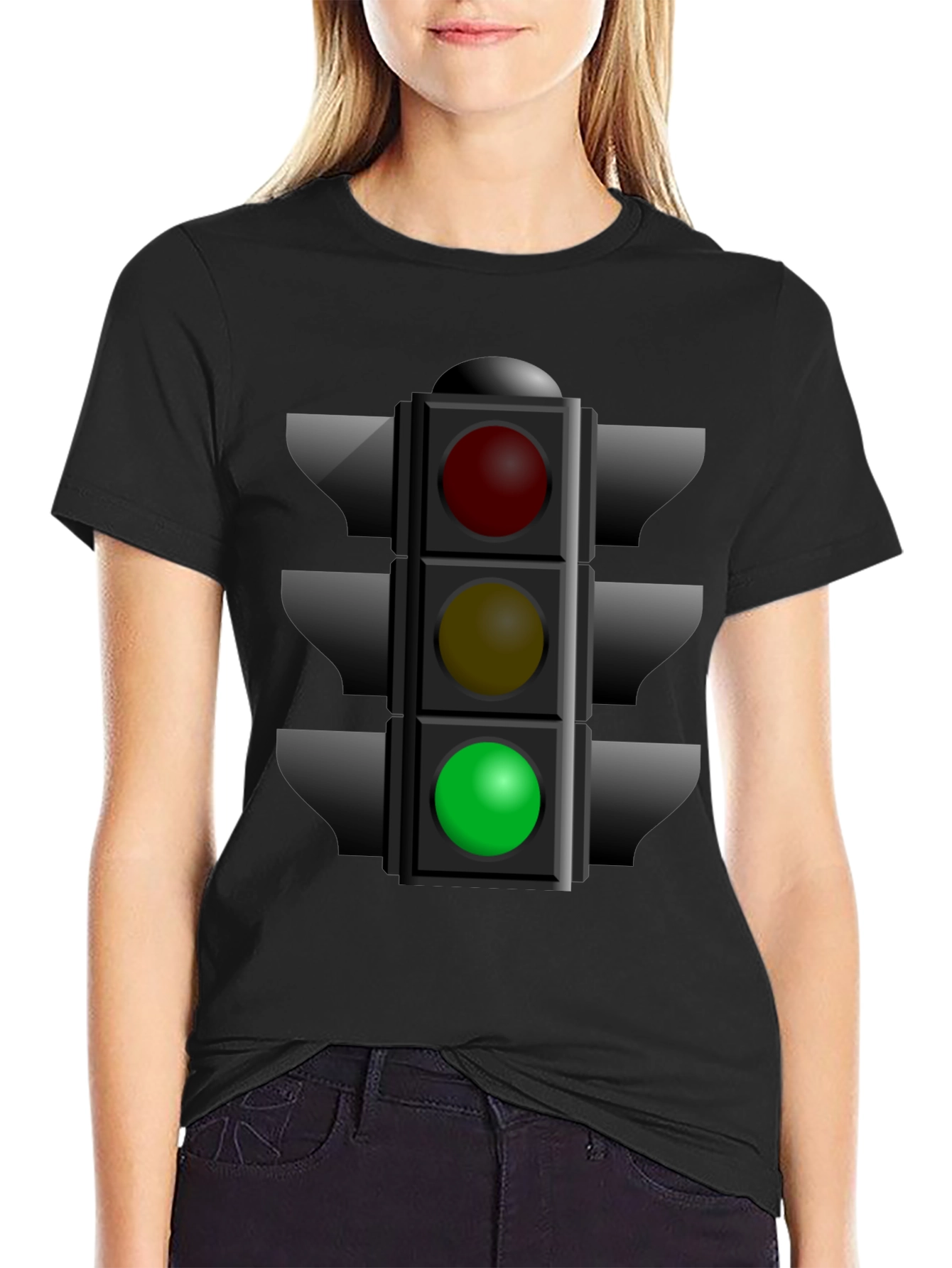 Traffic Light Graphic Tee - Stoplight Shirt