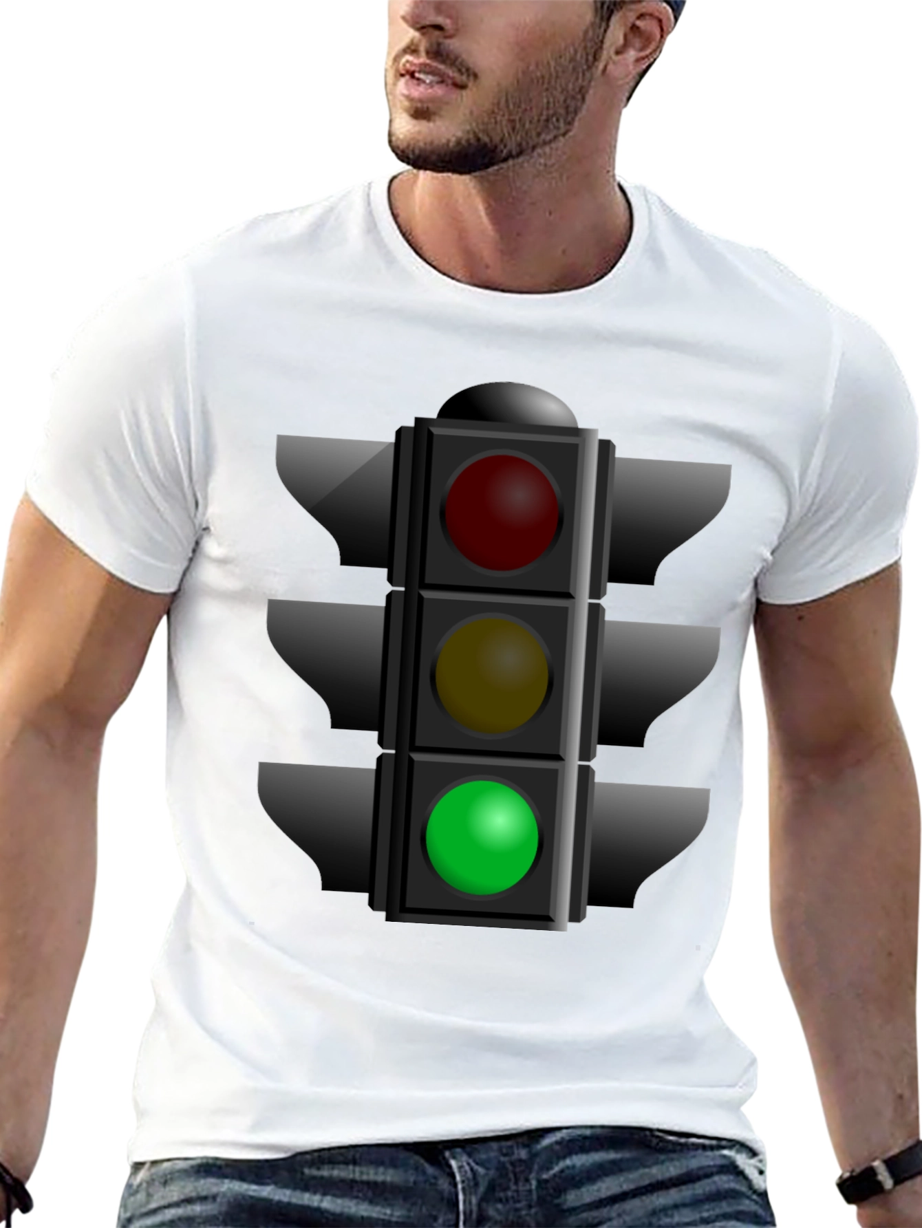 Traffic Light Graphic Tee - Stoplight Shirt