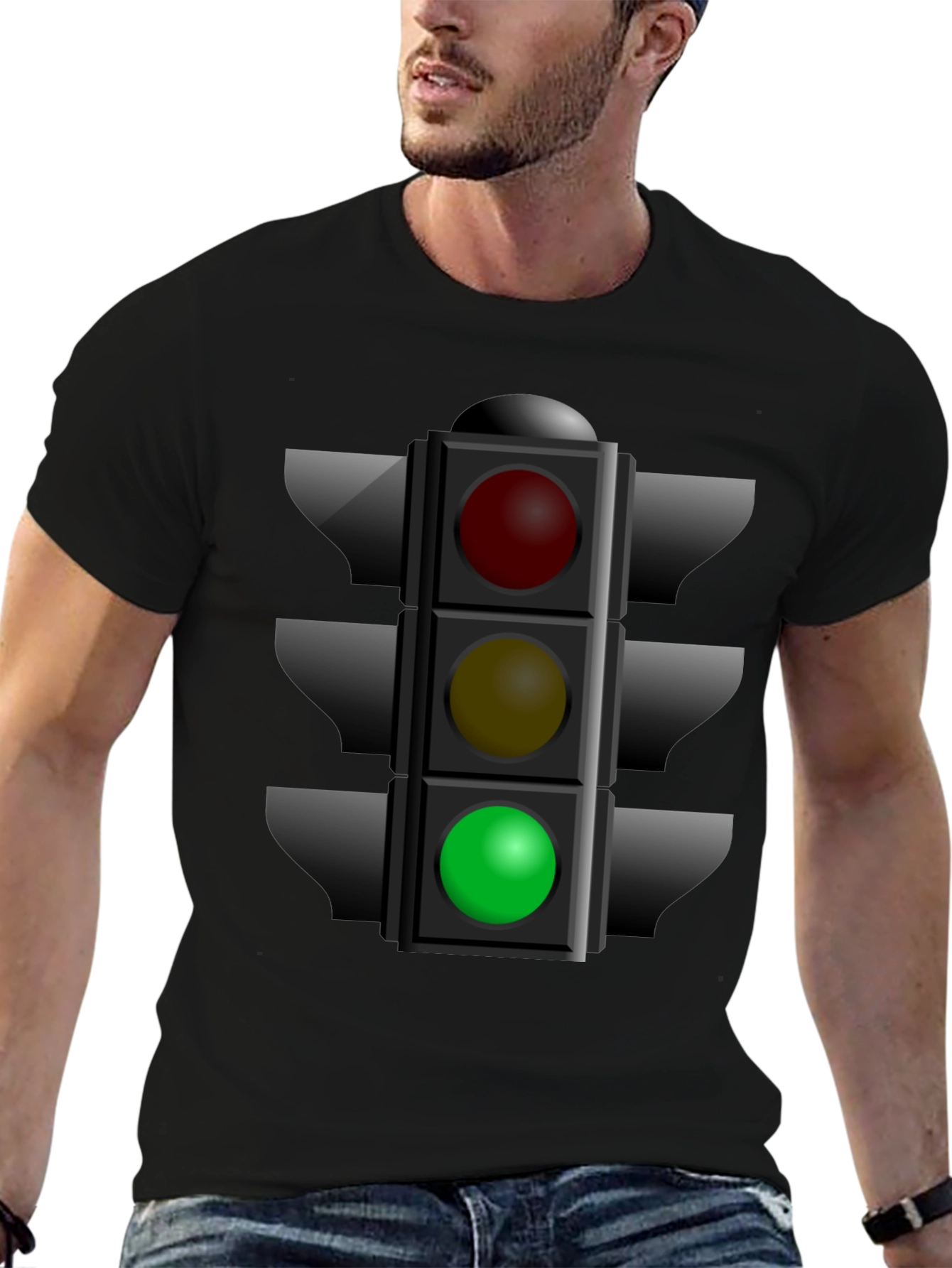 Traffic Light Graphic Tee - Stoplight Shirt