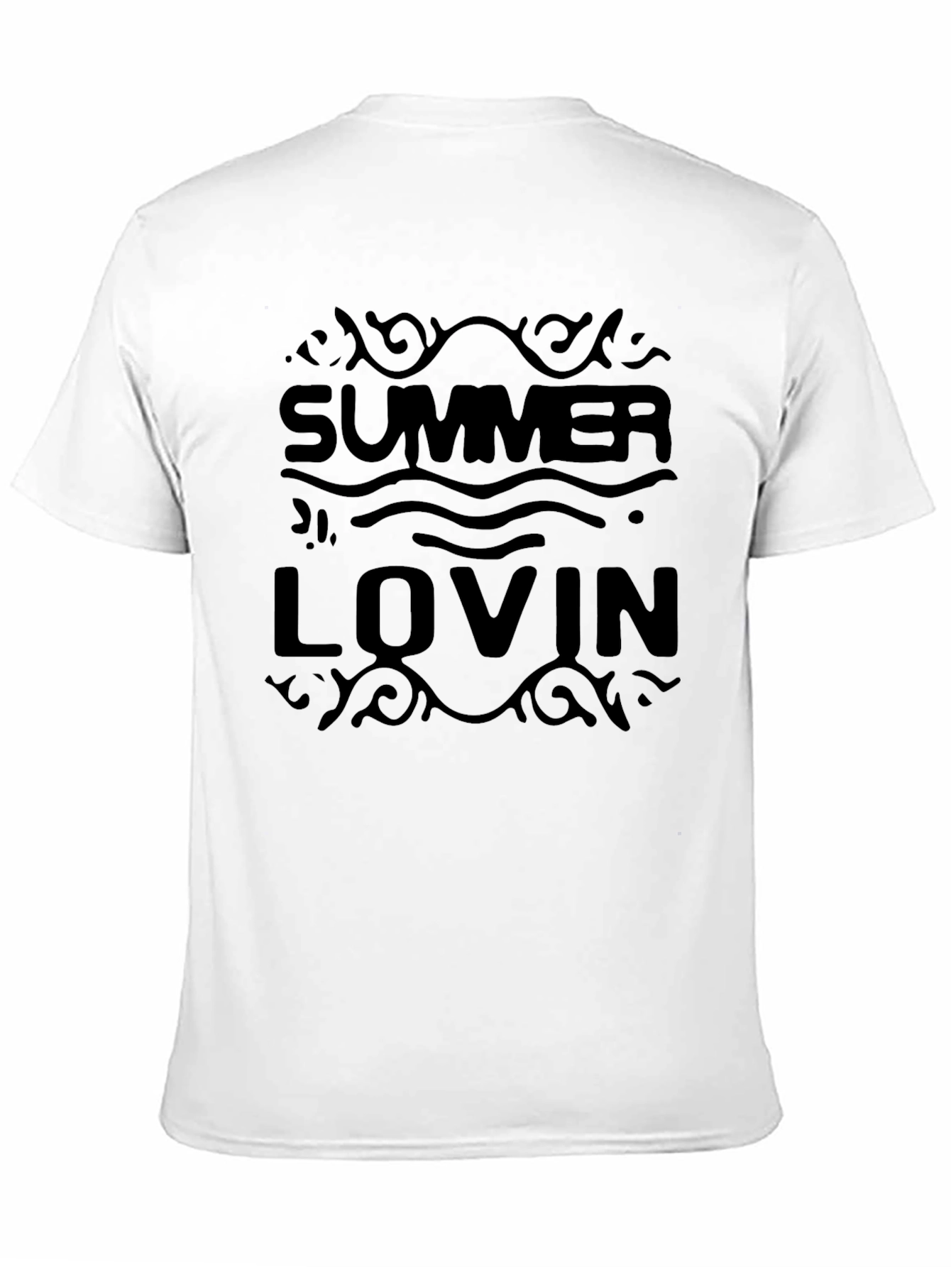 Summer Lovin Graphic Tee - Black Casual T-Shirt