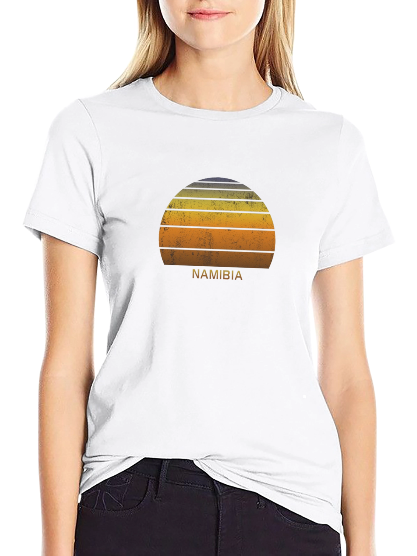 Namibia Retro Sunset Graphic Tee