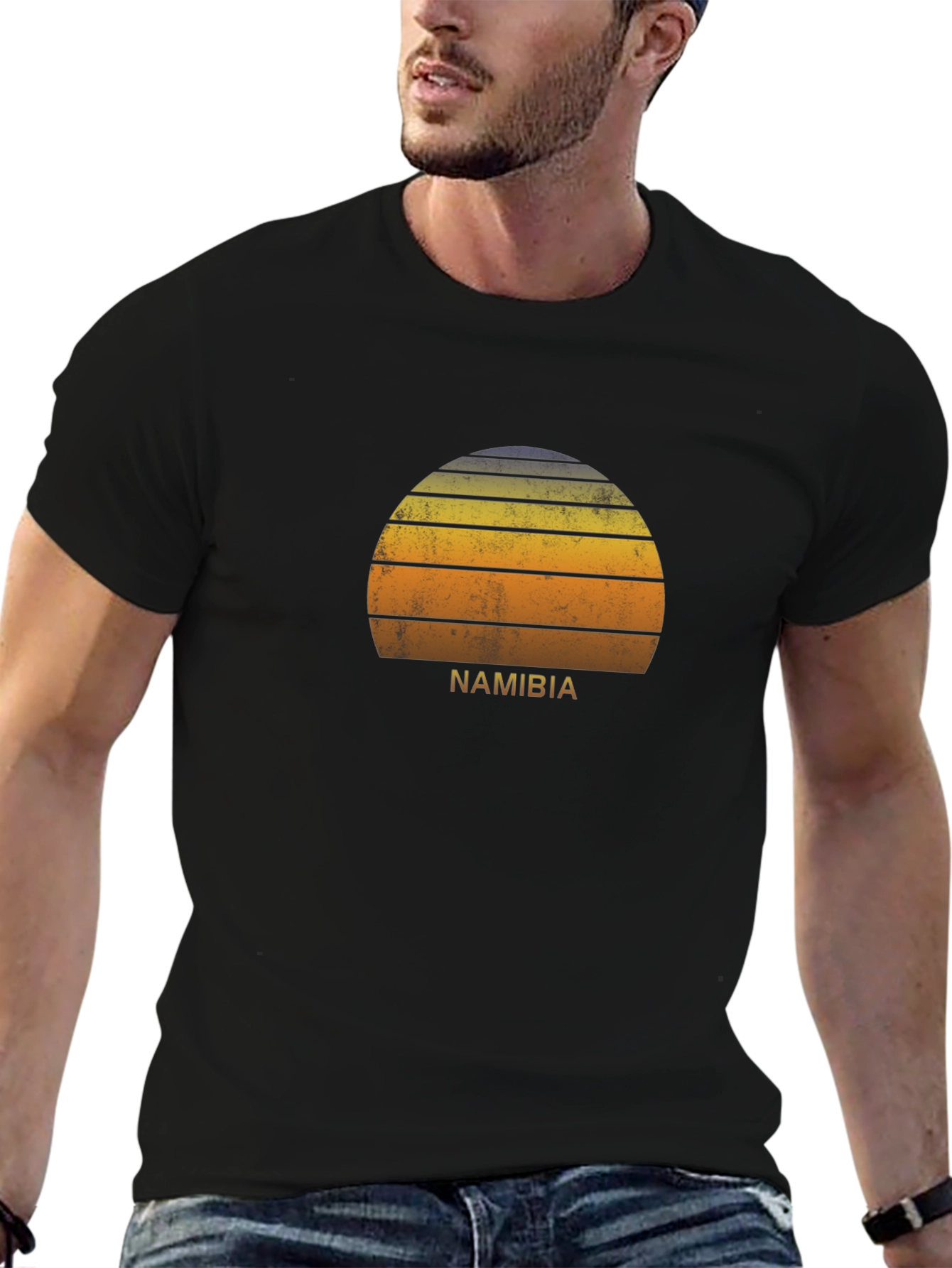 Namibia Retro Sunset Graphic Tee