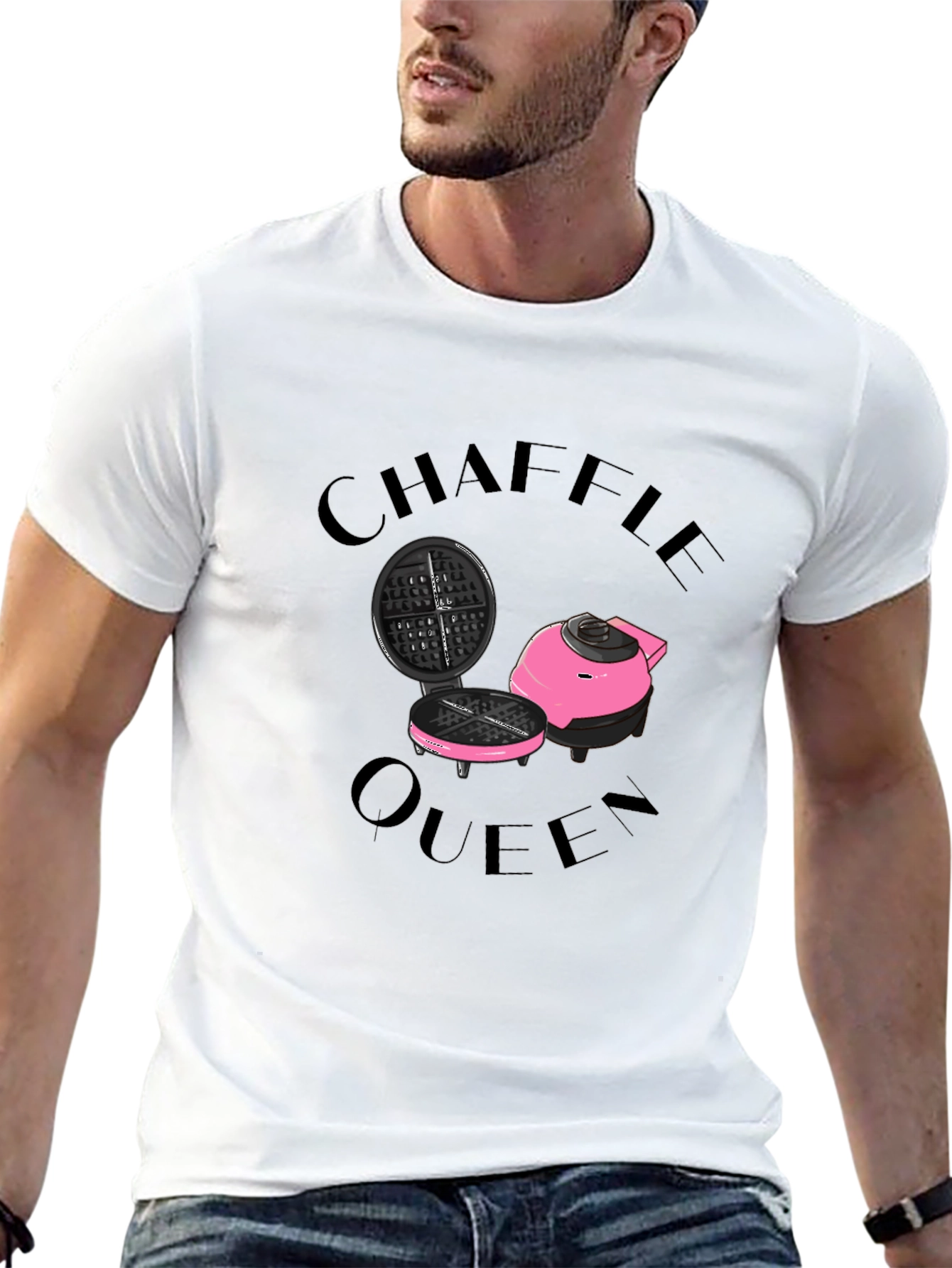 Chaffle Queen T-Shirt: Waffle Maker Graphic Tee