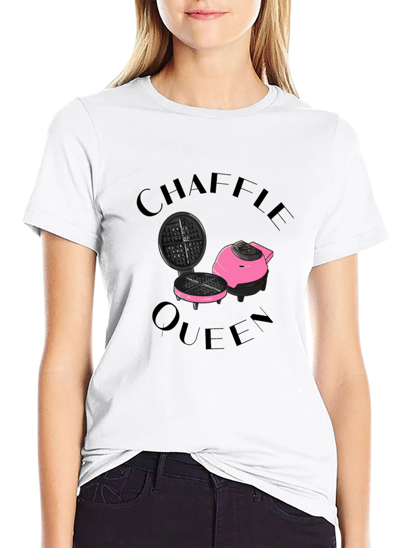 Chaffle Queen T-Shirt: Waffle Maker Graphic Tee