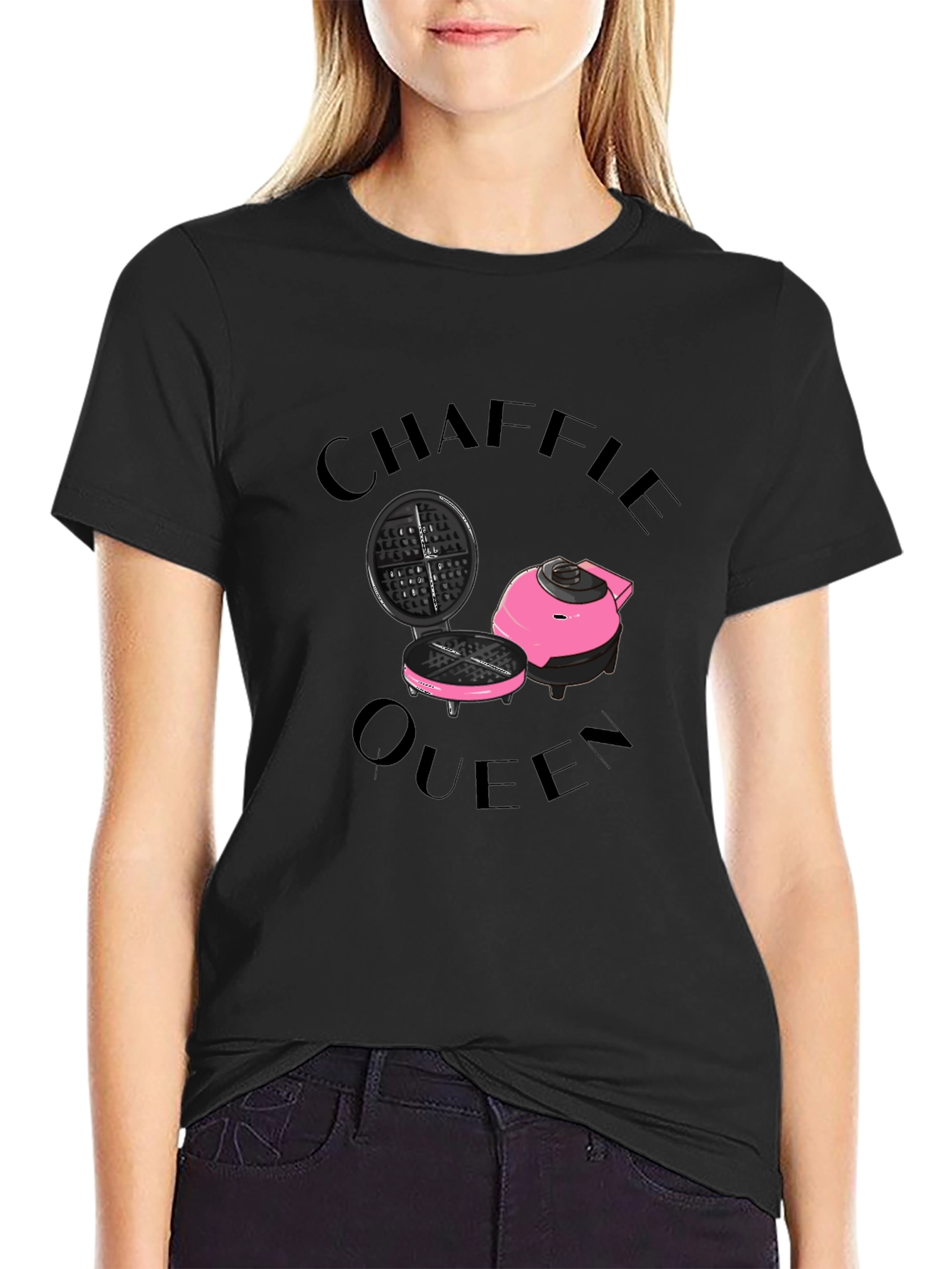 Chaffle Queen T-Shirt: Waffle Maker Graphic Tee