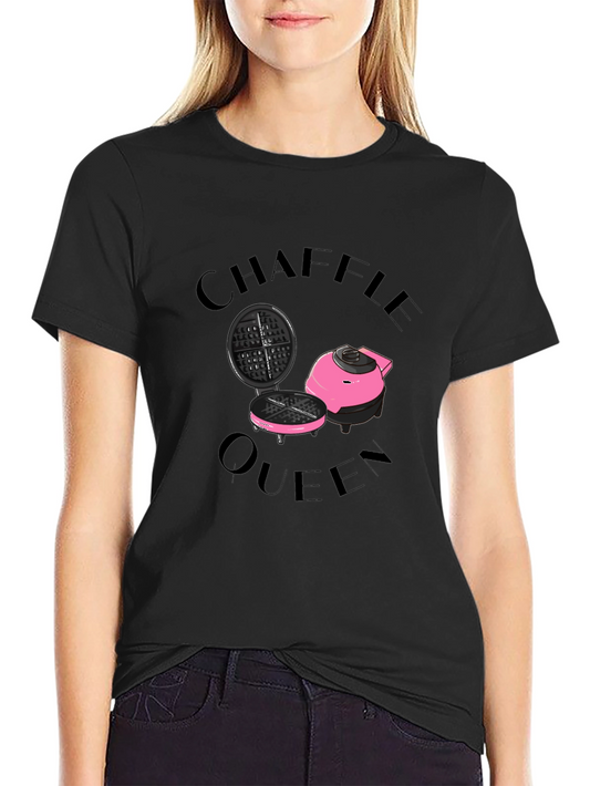Chaffle Queen T-Shirt: Waffle Maker Graphic Tee