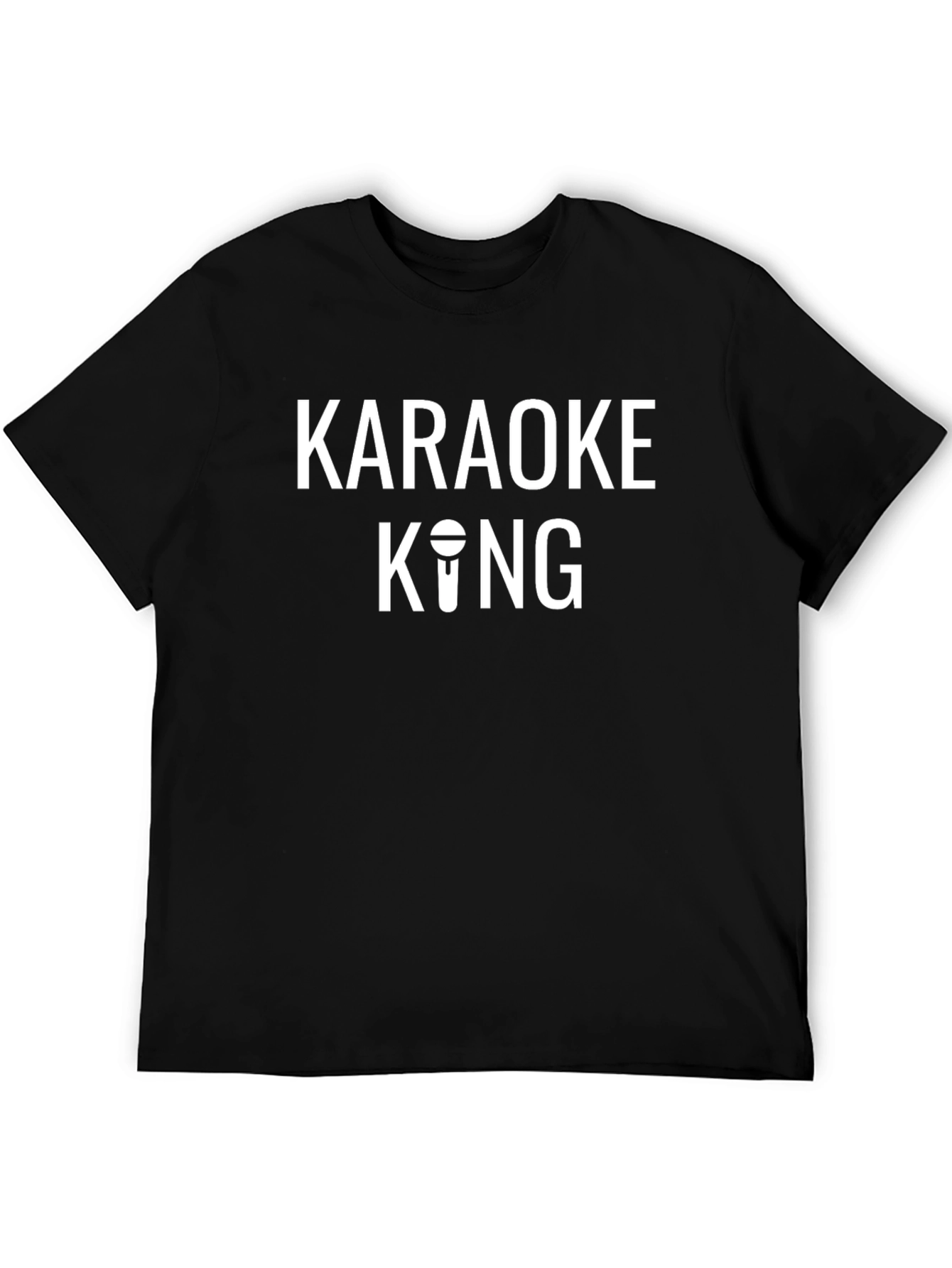 Karaoke King Black T-Shirt - Sing Your Heart Out!