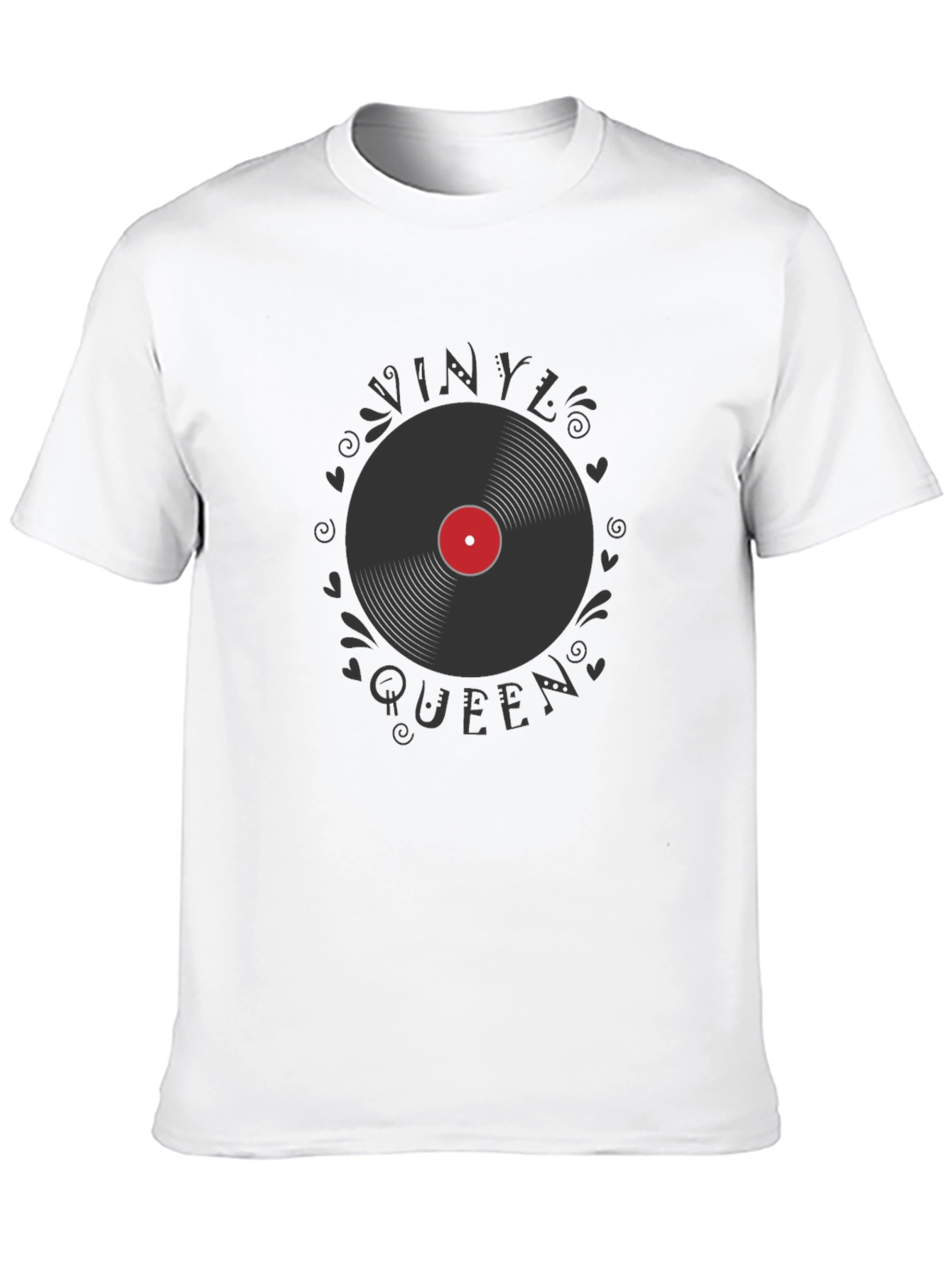 Vinyl Queen Graphic T-Shirt - Black