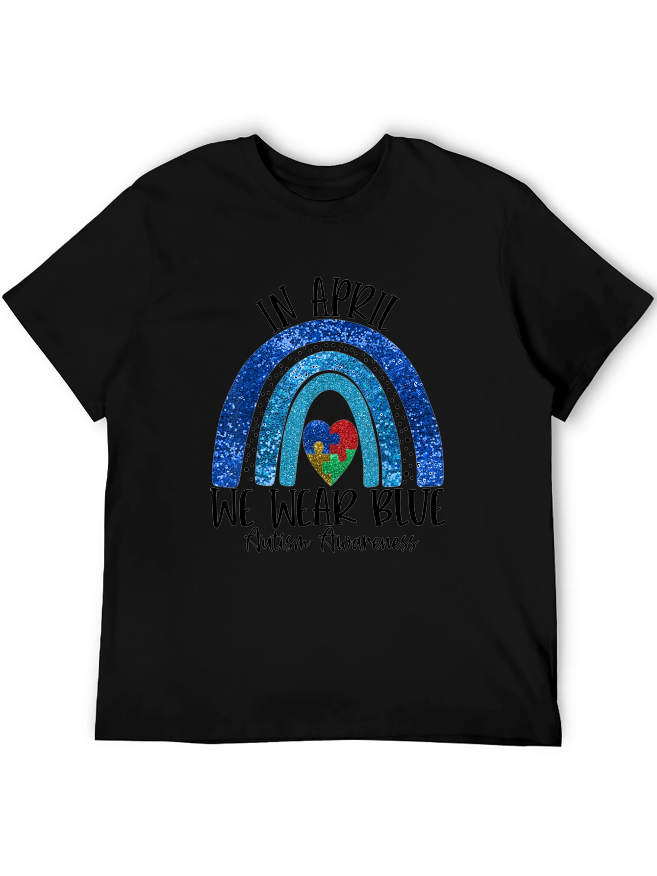 Autism Awareness T-Shirt - In April We Wear Blue